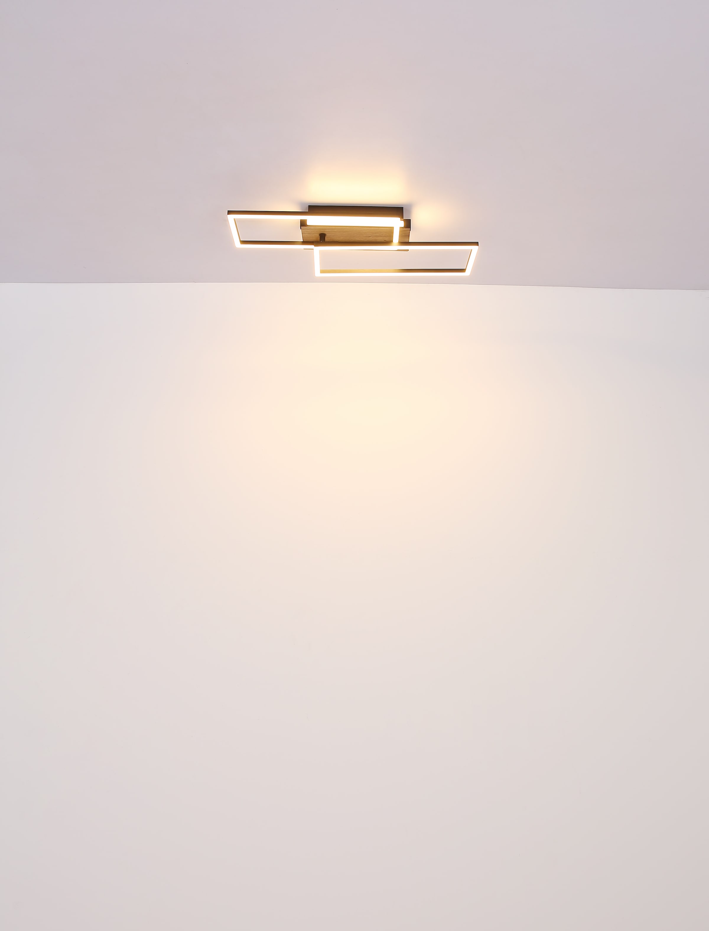 GLOBO LIGHTING LED Deckenleuchte »COLLI« LED-Modul Warmweiß Deckenlampe/Wohnzimmer/Schlafzimmer/modern/Holz