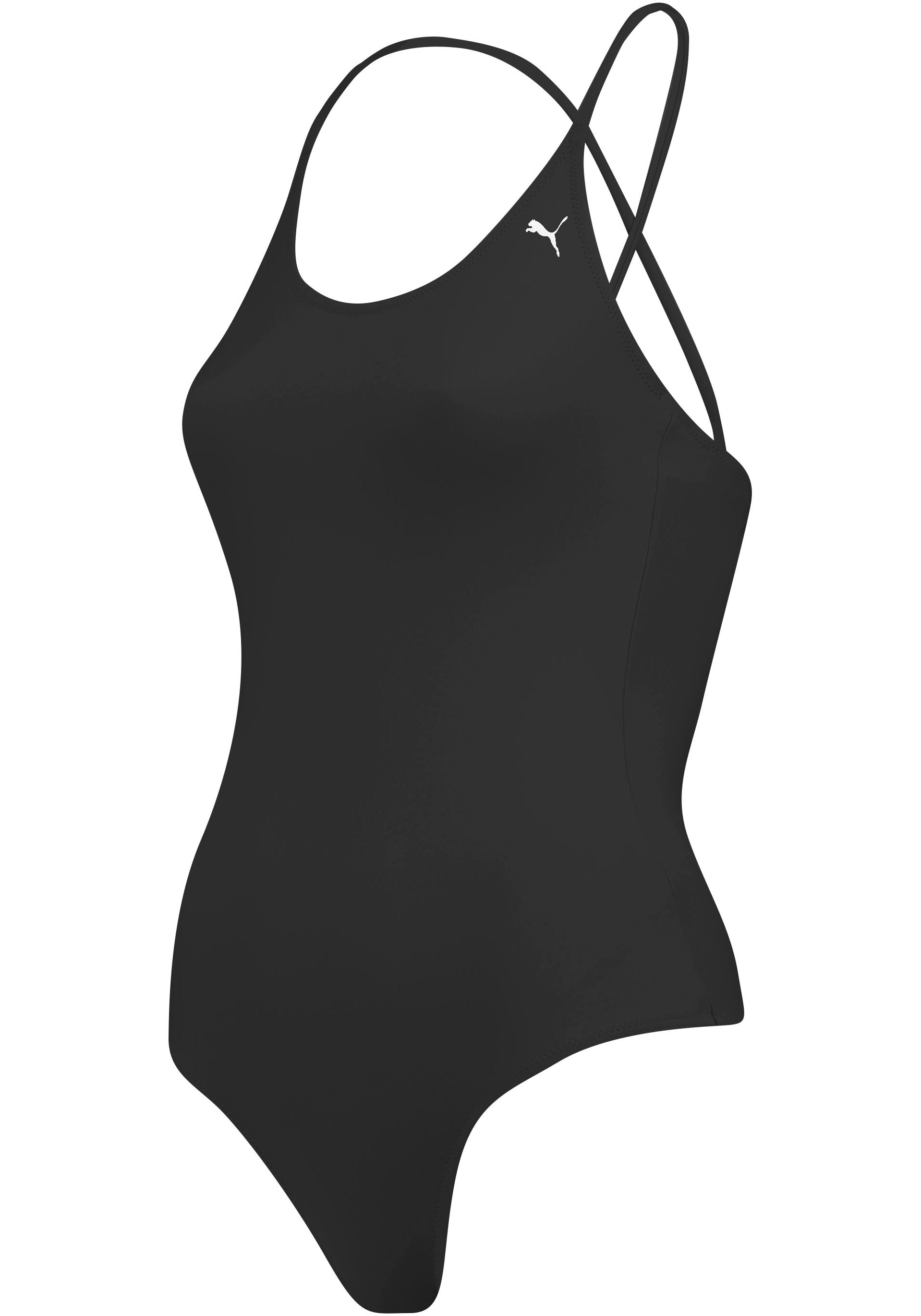 PUMA Badeanzug, V-Neck Crossback