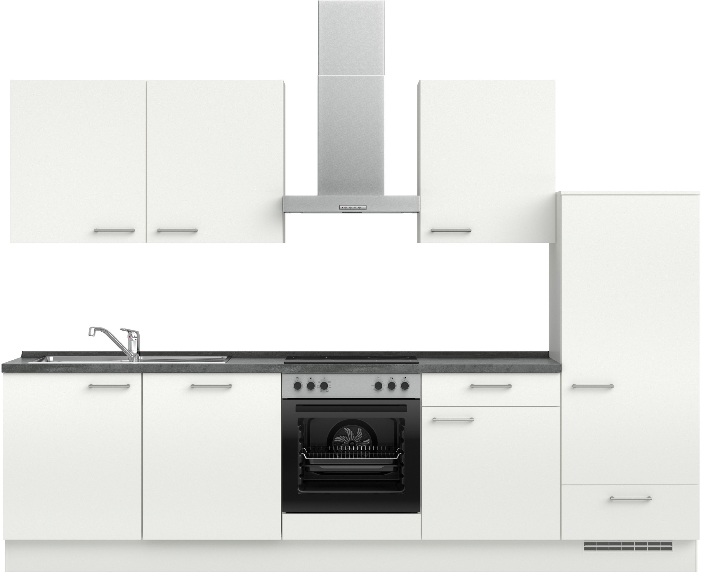 nobilia® Küchenzeile »"Laser I", Ausrichtung wählbar, Breite 300 cm« vormon günstig online kaufen