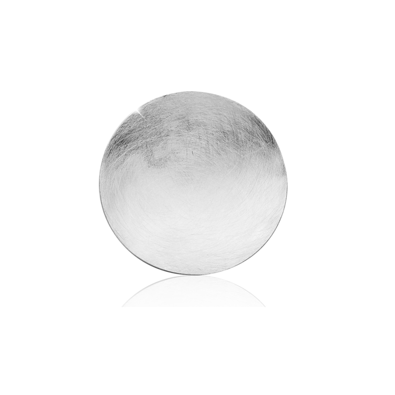 NENALINA Kettenanhänger »Basic Rund Gebürstet Geo Design Kreis 925 Silber« () Silber onesize Modischer Anhänger Rund aus 925er Sterling Silber