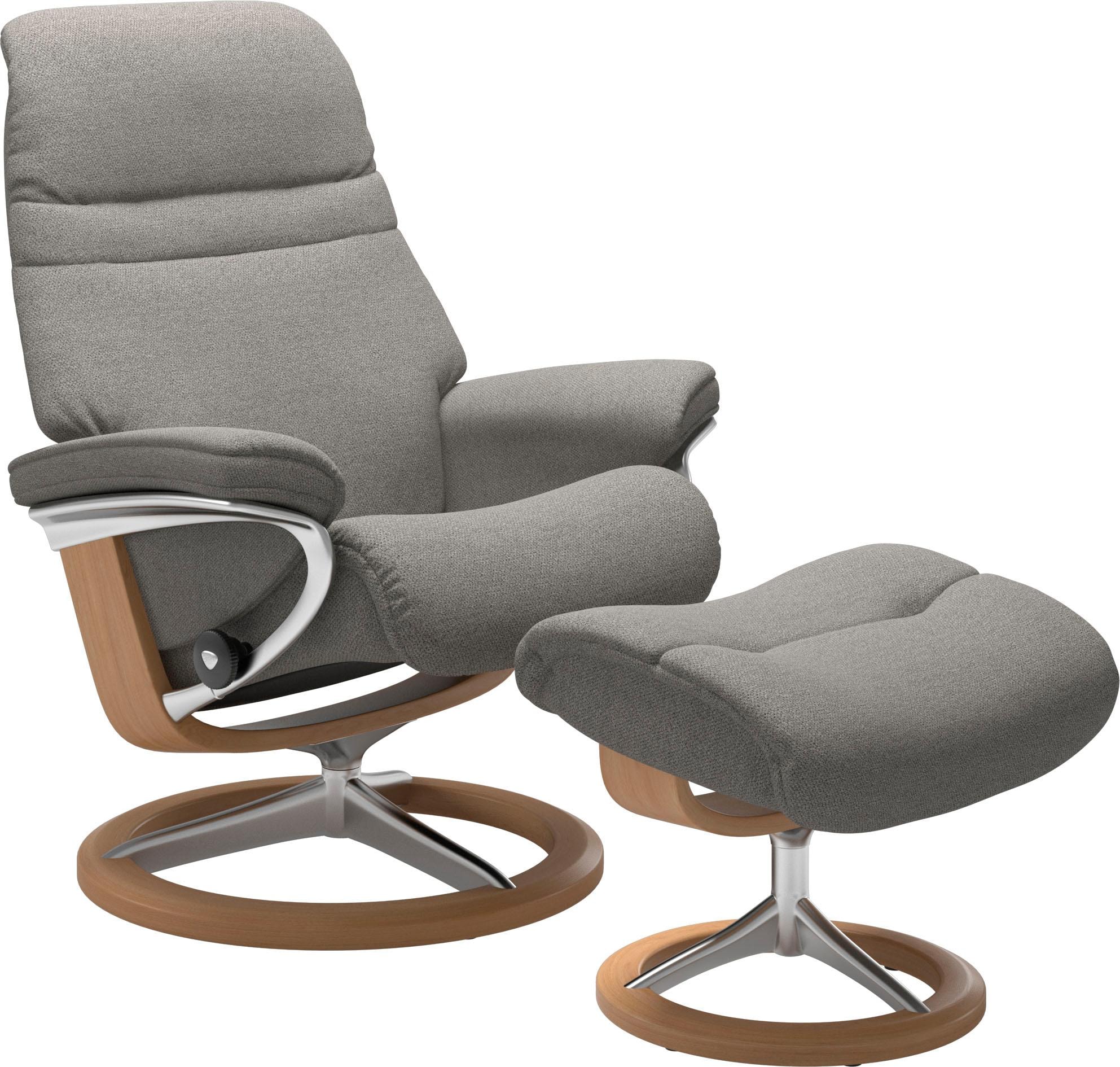 Stressless Relaxsessel "Sunrise", (Set, Relaxsessel mit Hocker), mit Signat günstig online kaufen