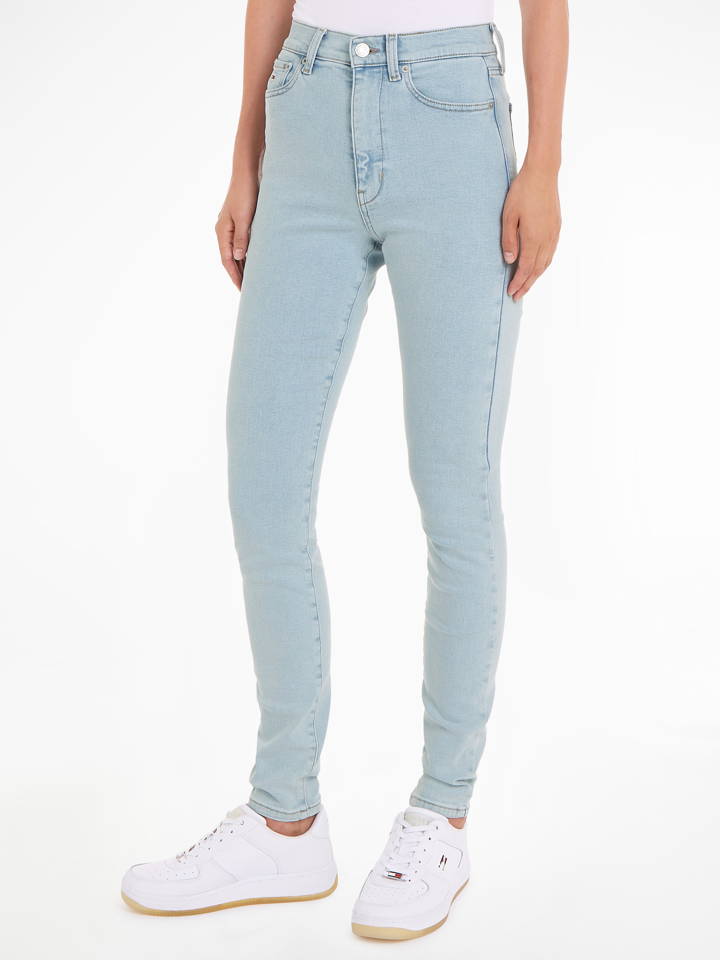 Tommy Jeans Bequeme Jeans »Sylvia«, online kaufen Ledermarkenlabel mit