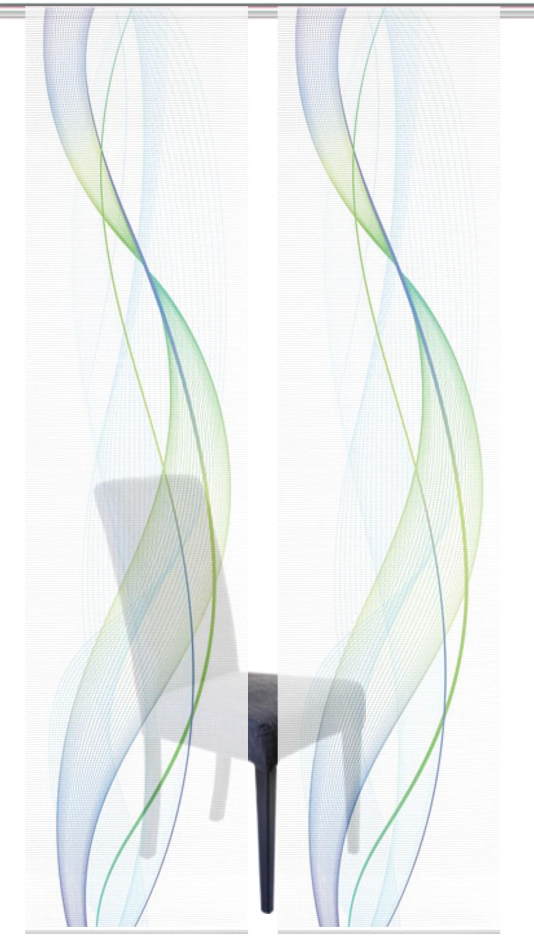 Vision S Schiebegardine »2ER SET HEIGHTS«, (2 St.), HxB: 260x60, Schiebevorhang 2er Set Digitaldruck