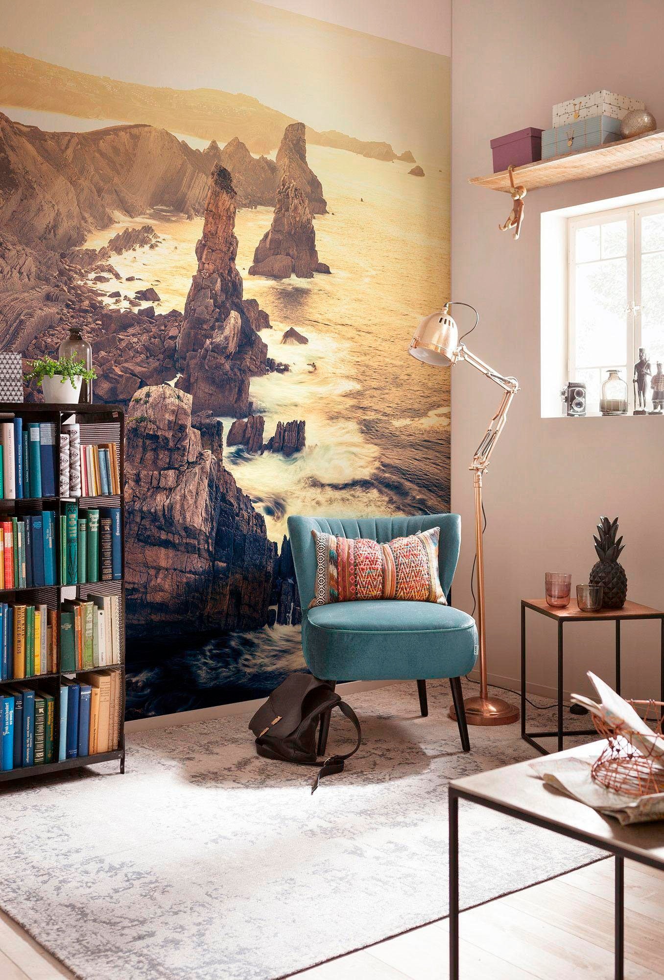 Komar Vliestapete »Digitaldruck Vlies - Pillar Parade - Größe 200 x 250 cm«, bedruckt, Wohnzimmer, Schlafzimmer