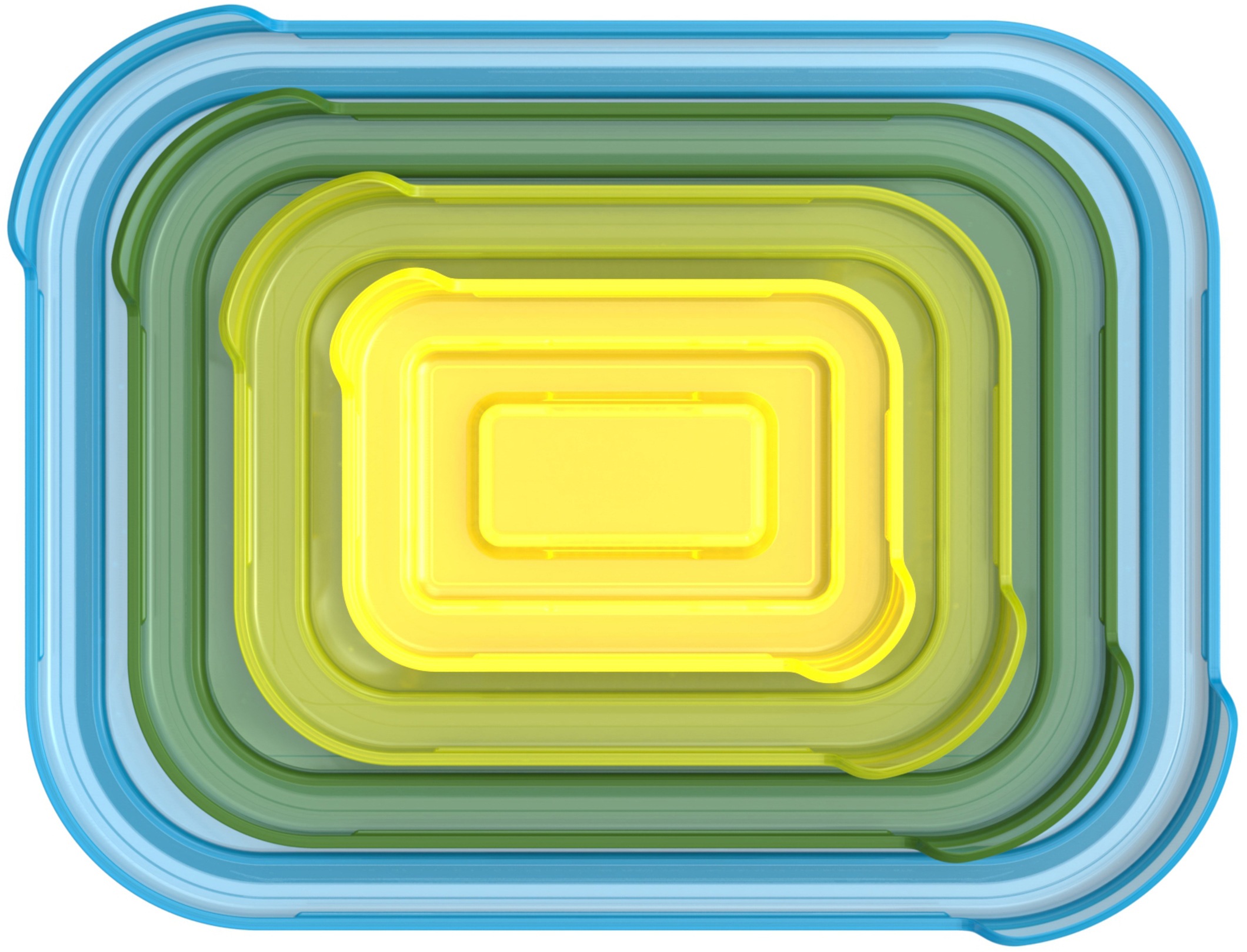 Joseph Joseph Auflaufform »Nest Storage«, Glas, (4 St.), Borosilikatglas, 1 x 2,5 Liter, 1 x 1,3 Liter, 1 x 550 ml, 1 x 130 ml