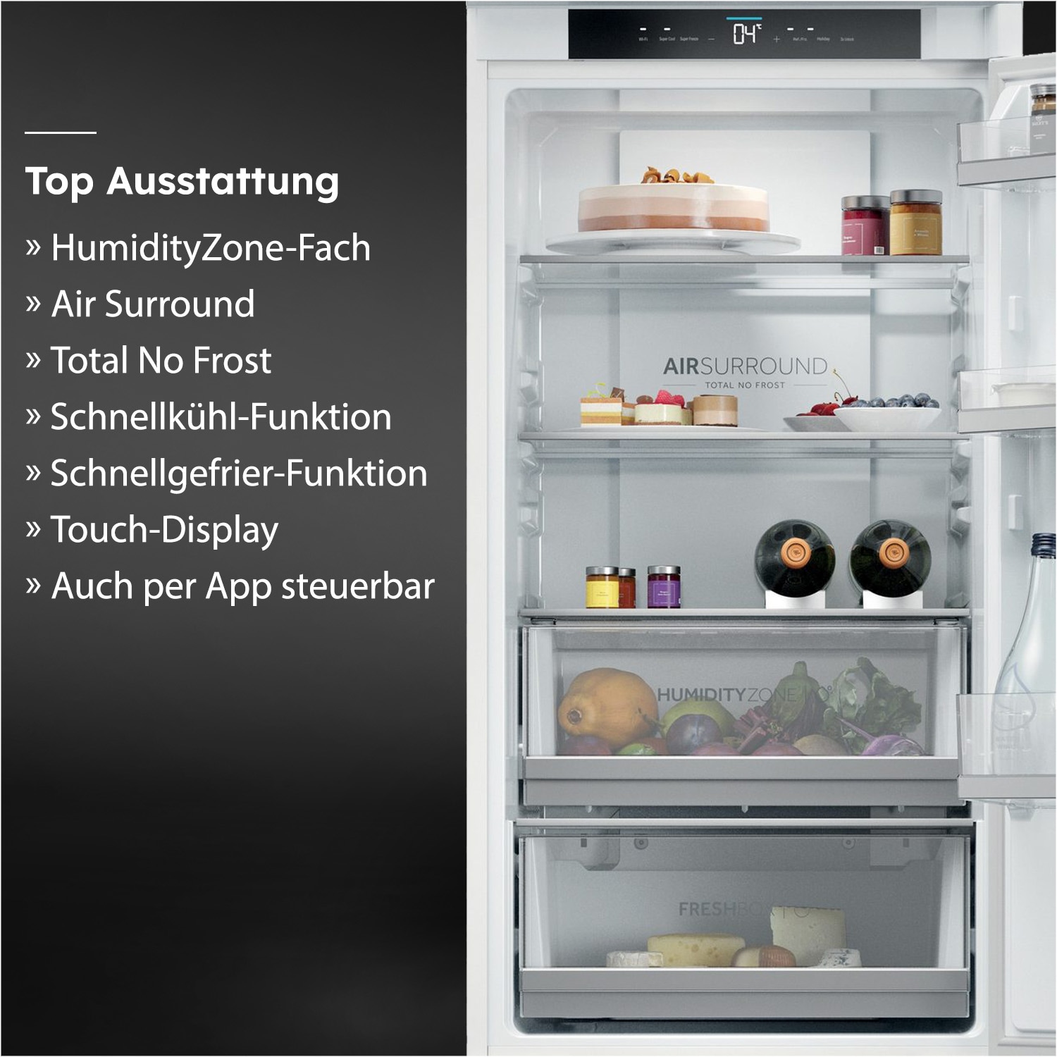 Haier Einbaukühlgefrierkombination »HBQW5518E« 177,2 cm hoch 54 cm breit