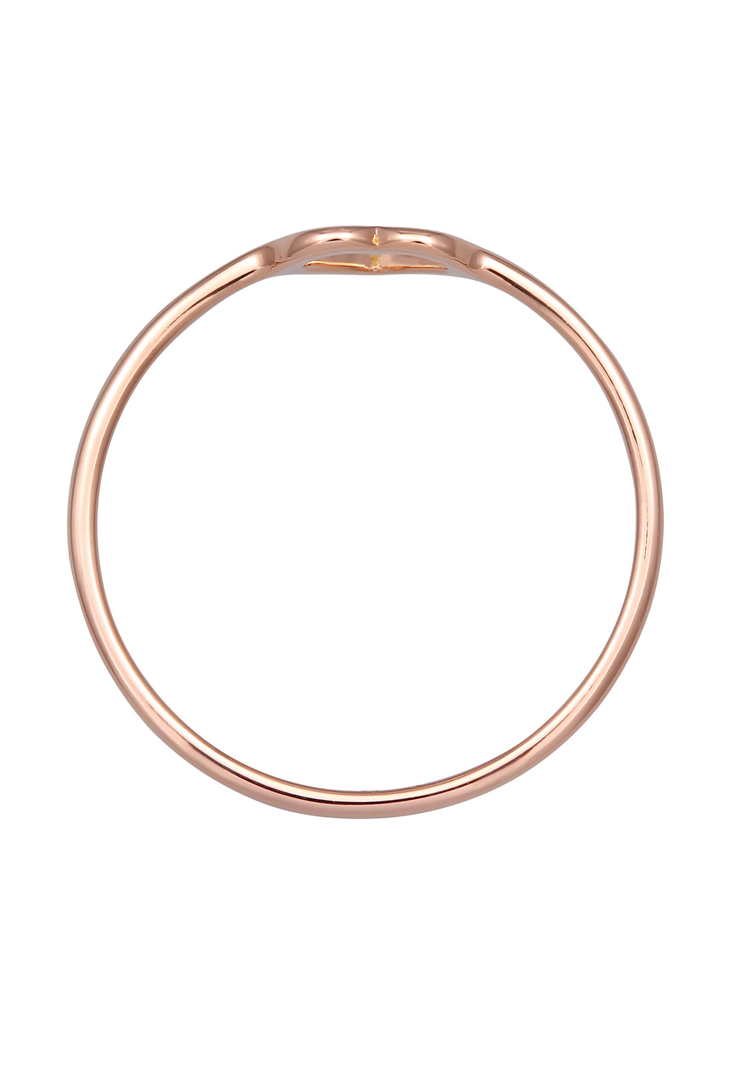 Elli Premium Fingerring »Herz 750 Rosegold«