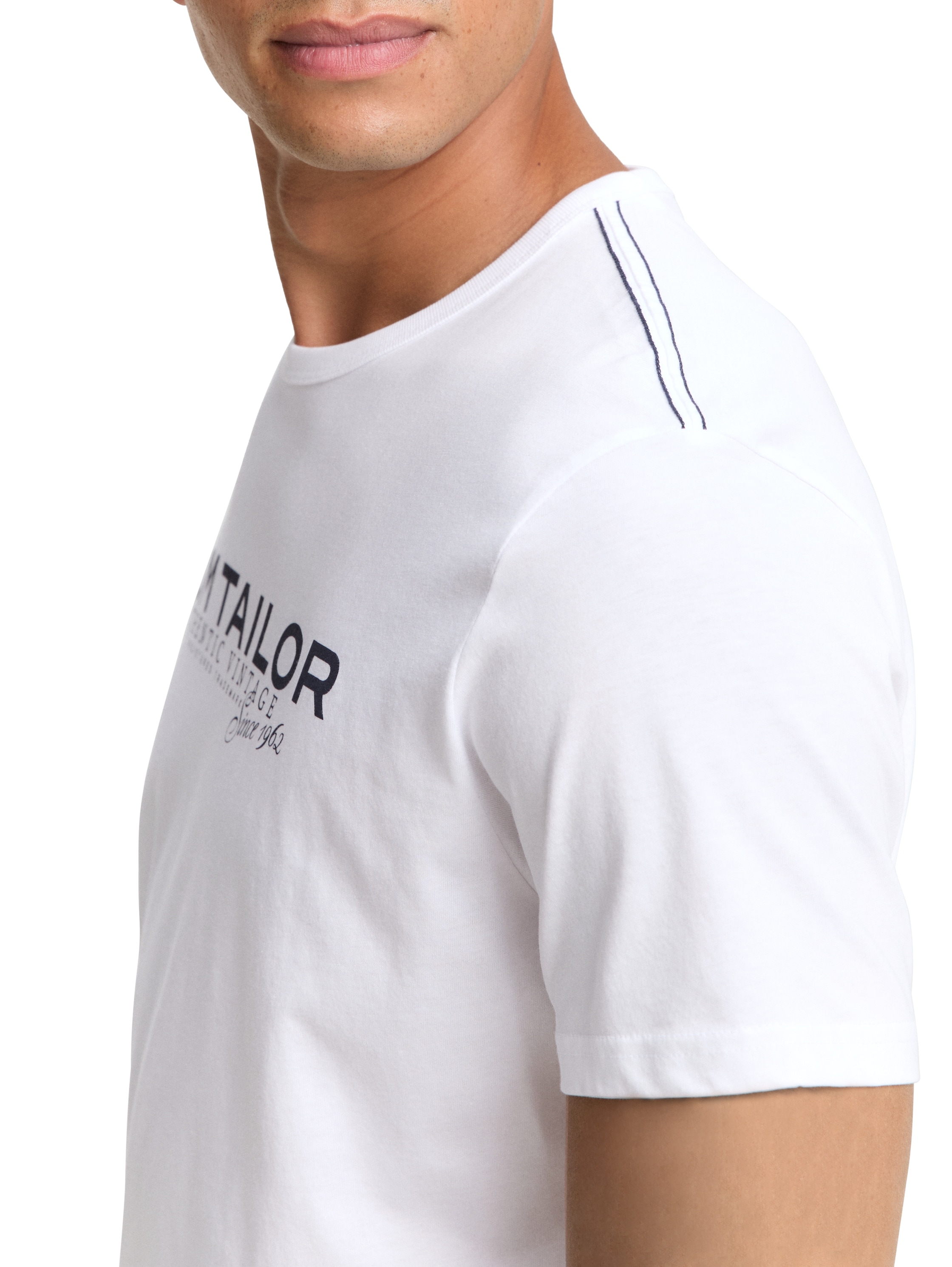 TOM TAILOR Rundhalsshirt mit Logoprint