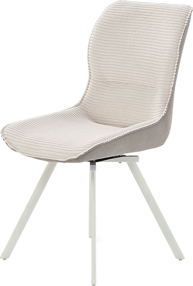 Jockenhöfer Gruppe 4-Fußstuhl »Mellum«, (Set), 2 St., Cord-Microfaser, Inklusive Drehfunktion (360° drehbar), Bezugsstoff Cord