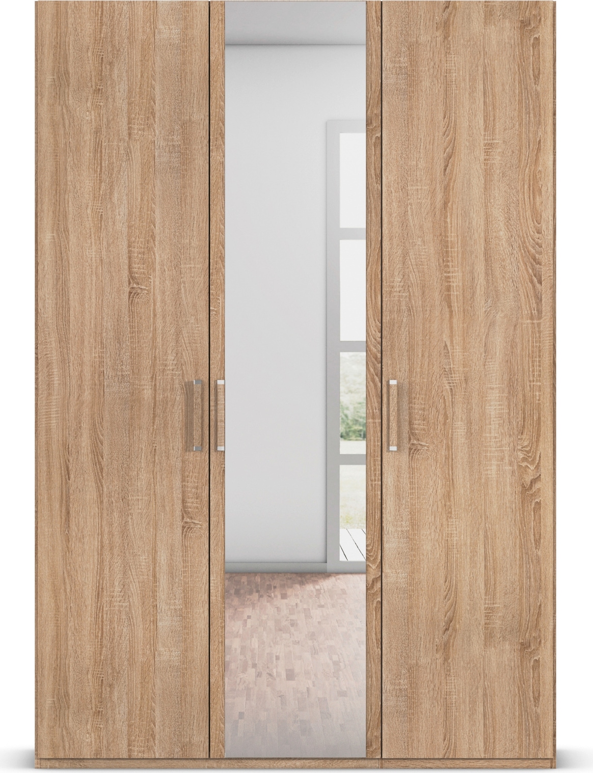 rauch Drehtürenschrank »Kleiderschrank Schrank Garderobe Schlafzimmerschrank EVELYN«, (in 2 Höhen 197 oder 210 cm erhältlich), in elegantem Stil, viel Stauraum 3 Breiten und 2 Höhen MADE IN GERMANY