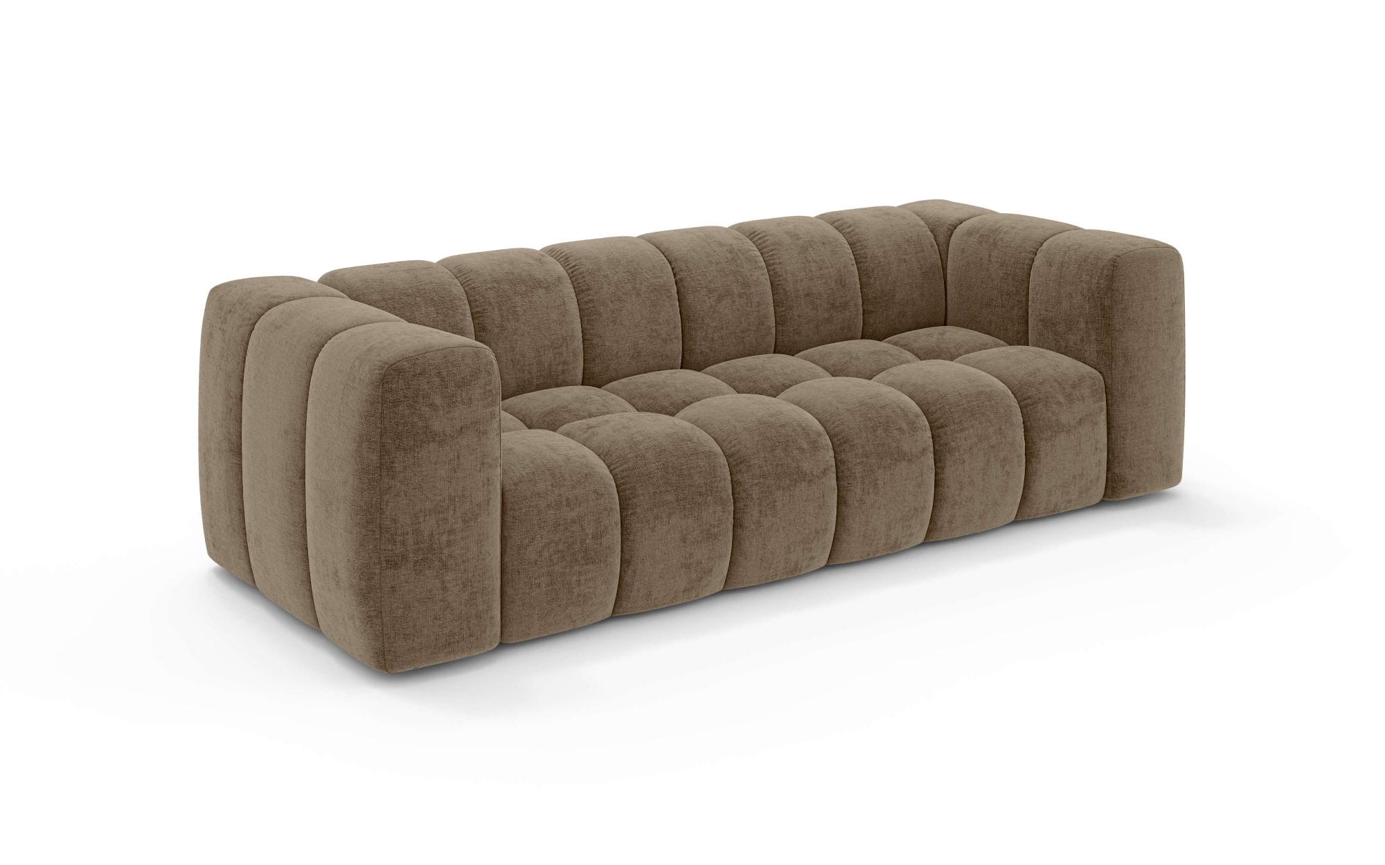 homsy by Ana Johnson Big-Sofa »BOUBELLE Design-Sofa mit Steppung, Bubble-Optik, Breite 246 cm« 4-Sitzer mit Wellenunterfederung, L Sitztiefe 63 cm