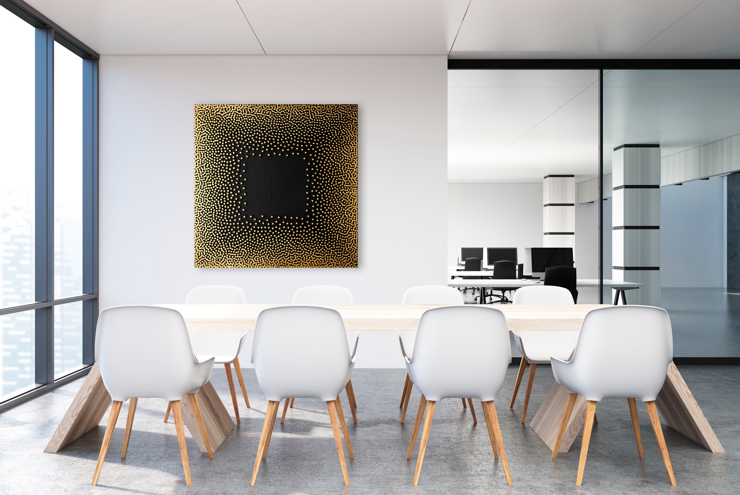 Leonique Leinwandbild »The Frame«, Abstrakt-Abstrakte-Kunst-Modern, (1 St.) günstig online kaufen