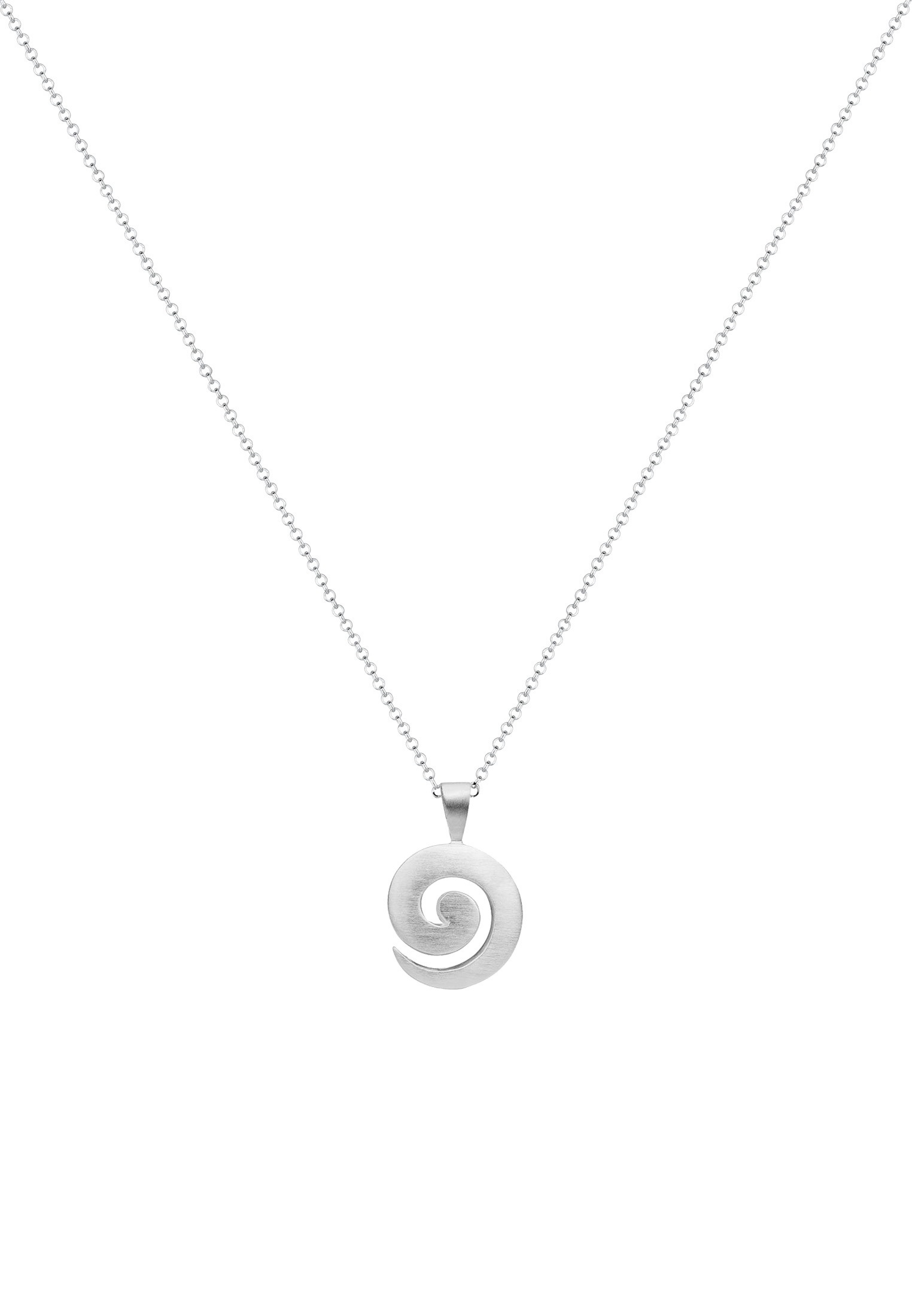 Nenalina Kette mit Anhänger »Spirale Basic Geo Erbskette Lang 925 Silber«