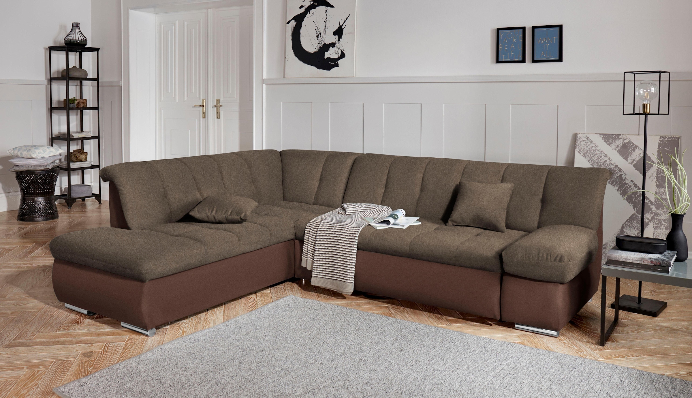 DOMO collection Ecksofa »Mona L-Form bequem und komfortabel, Breite 271cm, günstig online kaufen