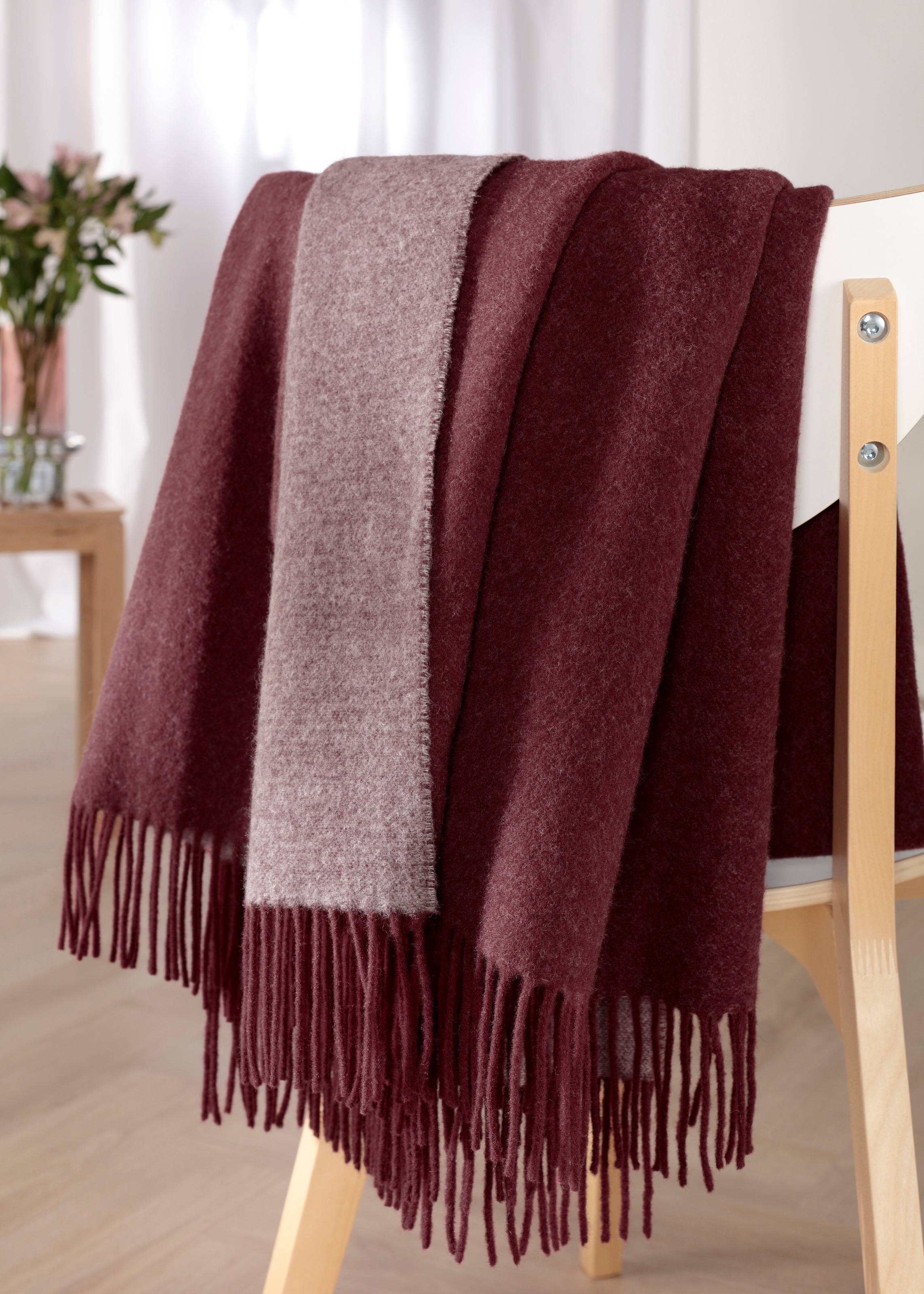 Wohndecke Kaschmirplaid Uni, Biederlack günstig online kaufen