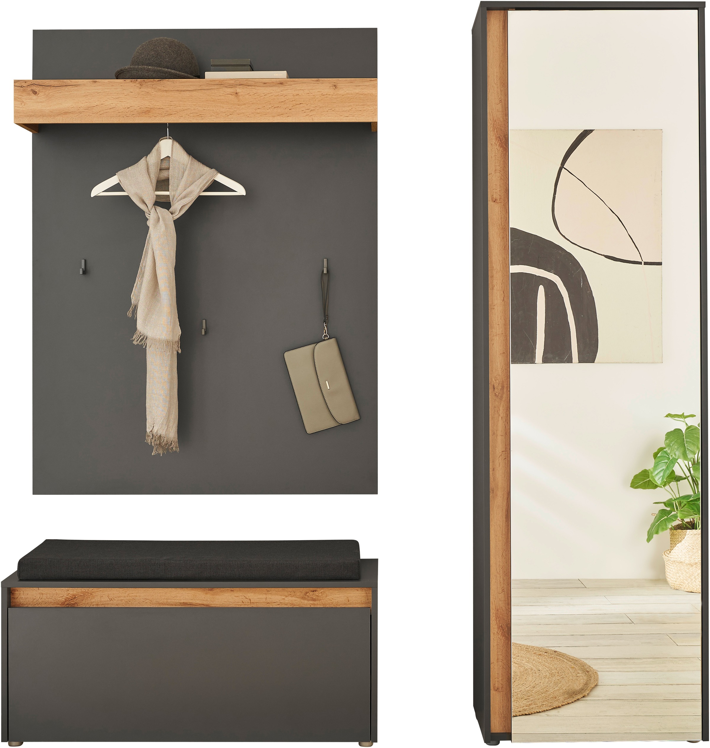 INOSIGN Garderoben-Set "GIRON/CiTY, moderne Garderobe, Komplettset mit viel günstig online kaufen