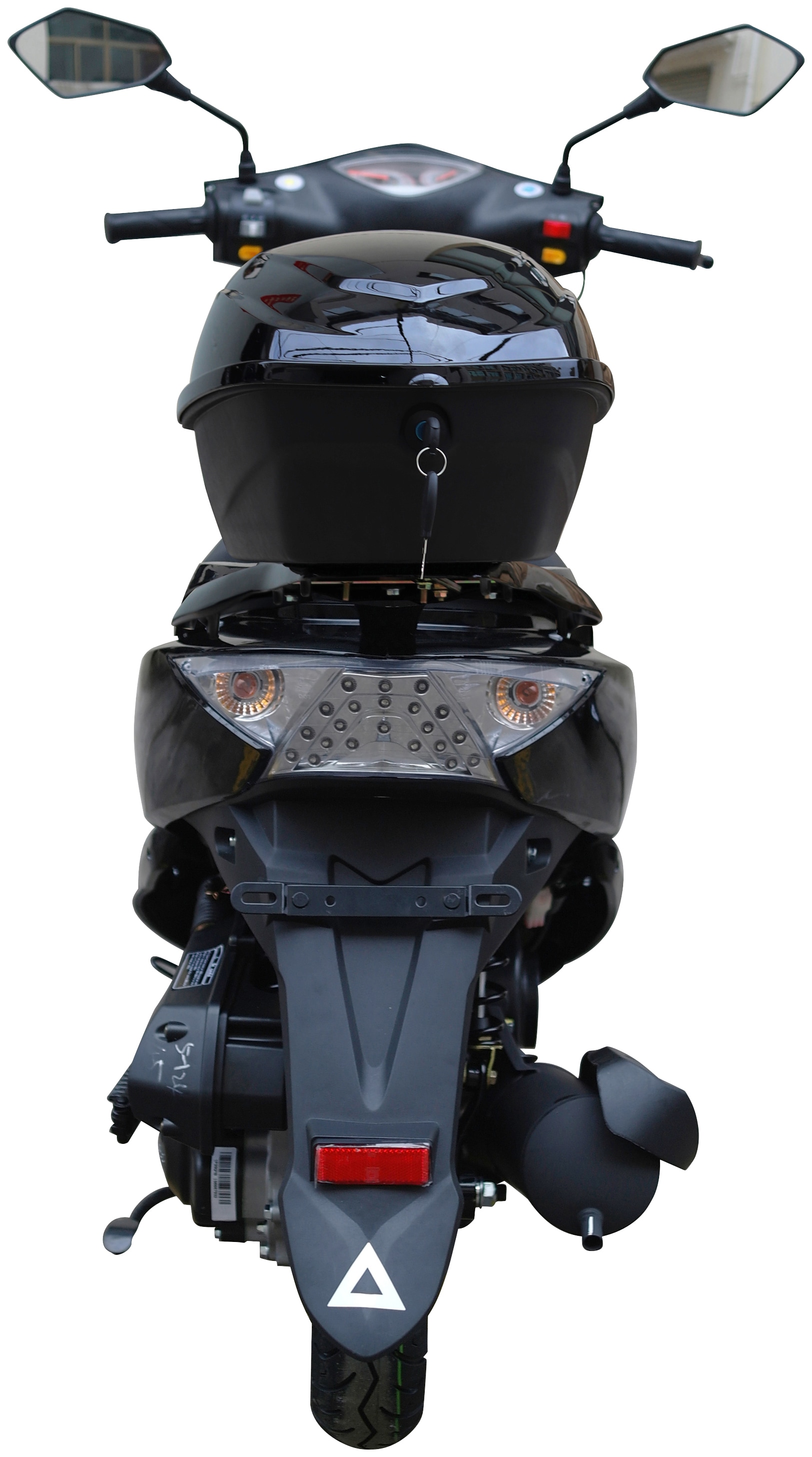 GT UNION Motorroller »GT3 45«, 49,6 cm³, 45 km/h, Euro 5, 3 PS, (Set, mit Topcase), Luftgekühlter Motor