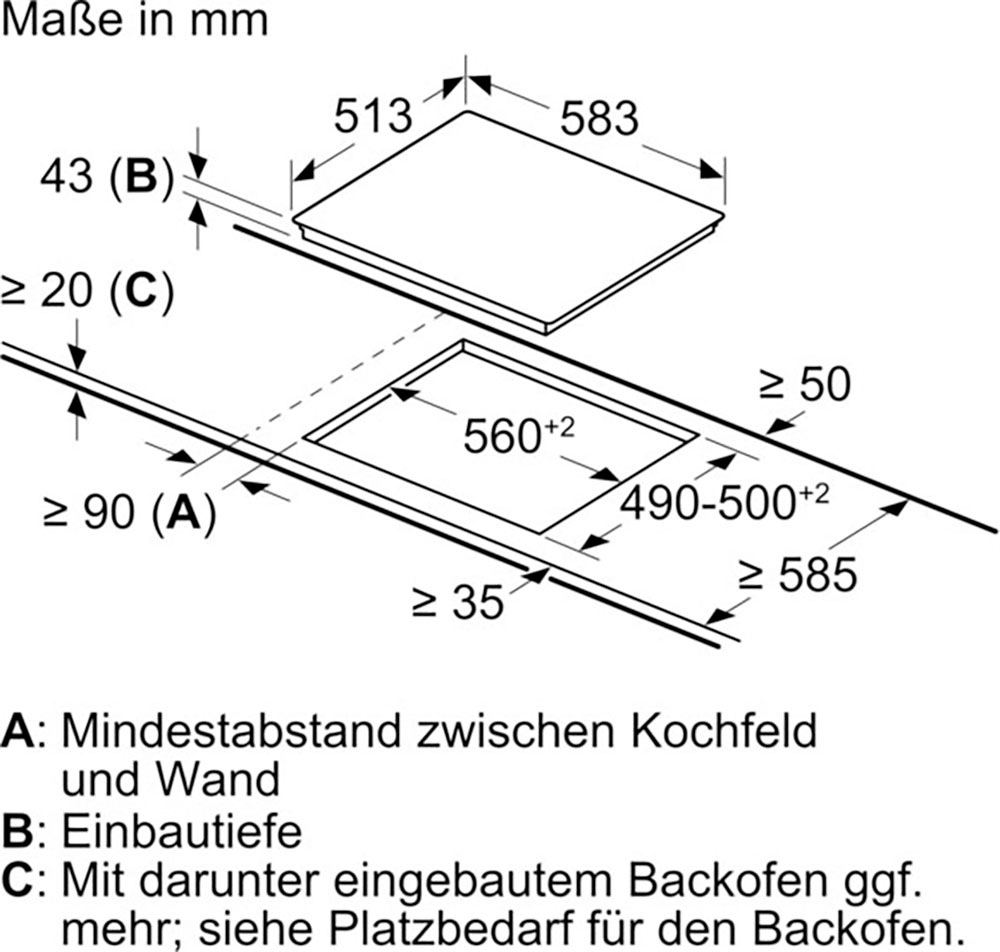 NEFF Elektro-Herd-Set »E2CCG6AN0«, mit Teleskopauszug nachrüstbar, Pyrolyse-Selbstreinigung