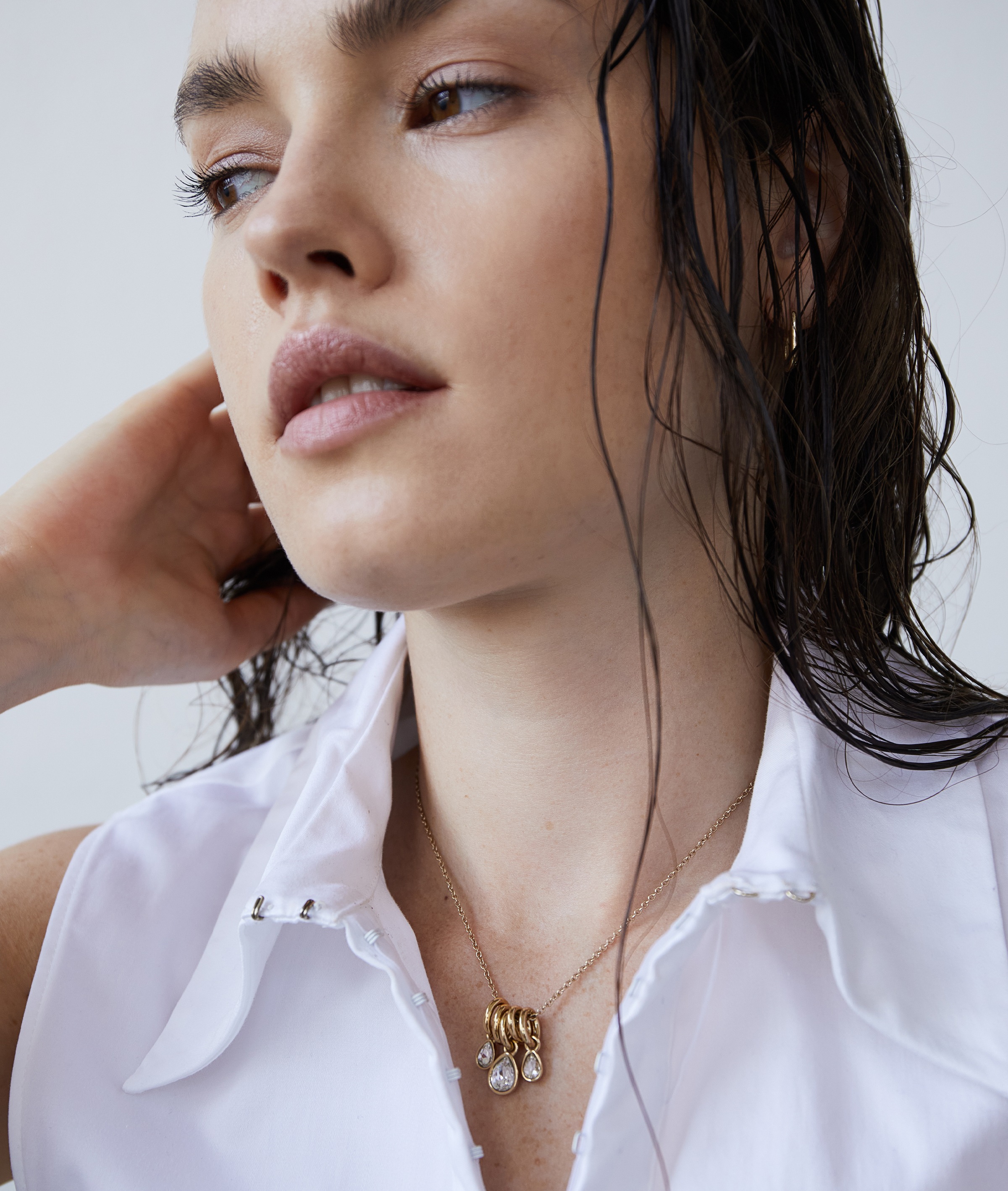 Echtzeit Kette mit Anhänger »Schmuck Geschenk Edelstahl Halskette Like Diamonds Tropfen«, mit Glasstein