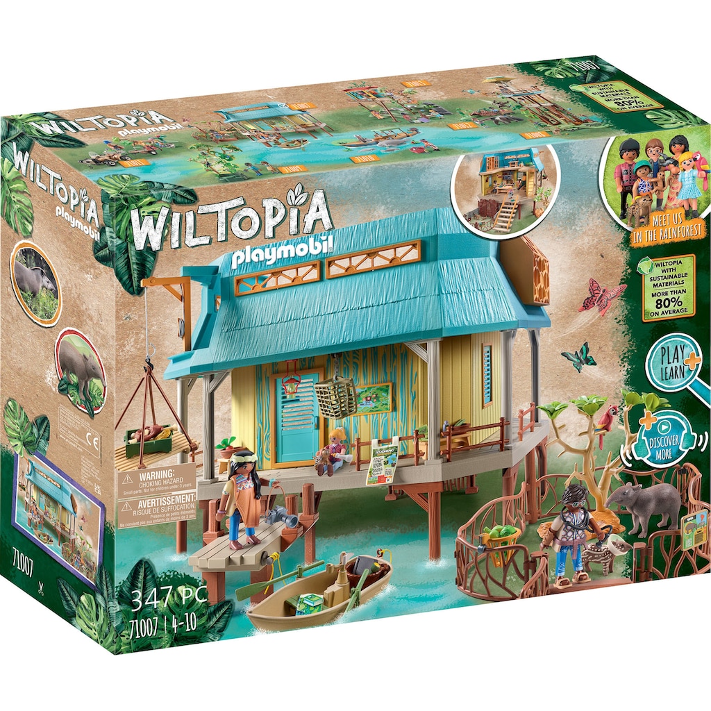 Playmobil® Konstruktions-Spielset »Wiltopia - Tierpflegestation (71007), Wiltopia«, (347 St.)