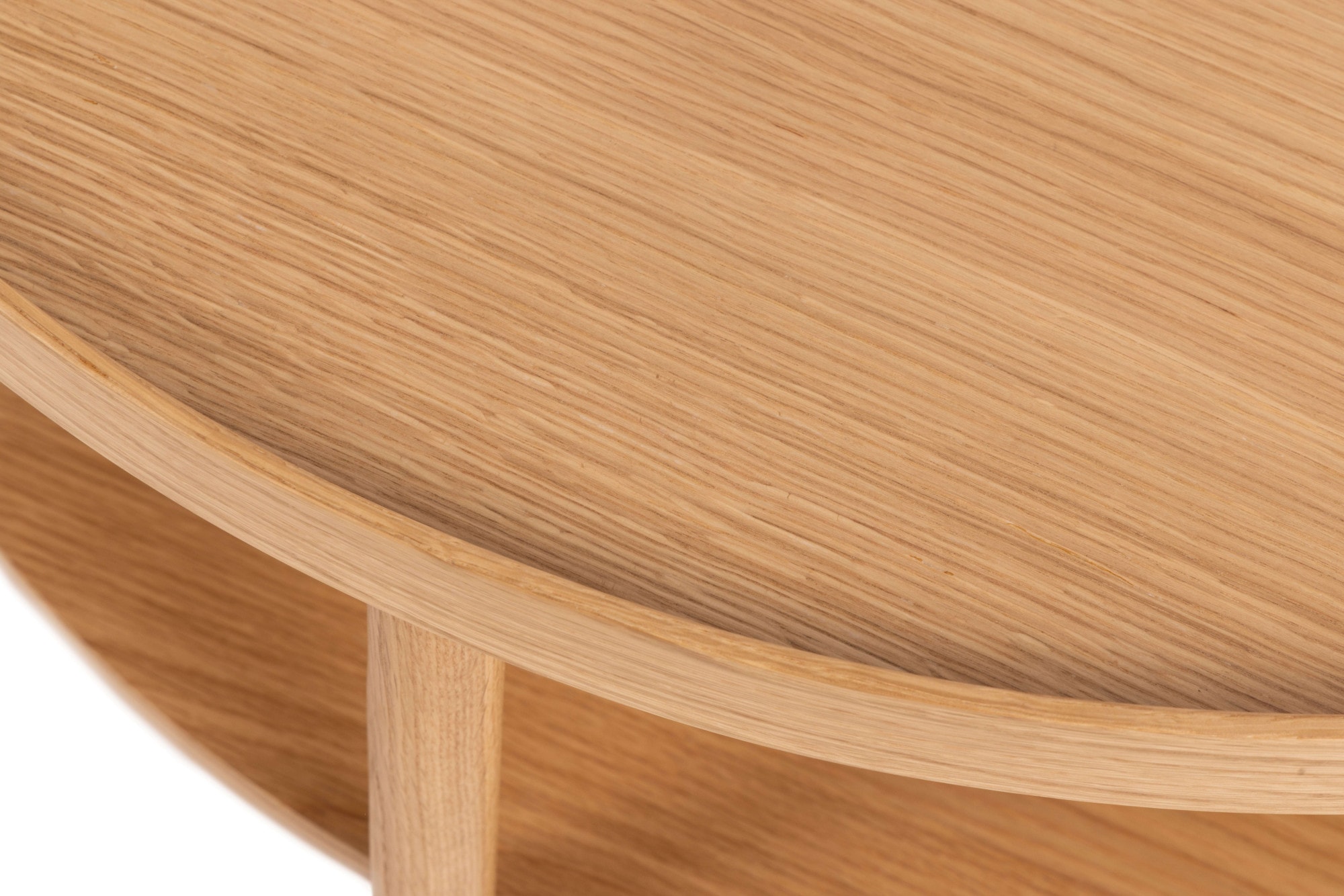 ACTONA GROUP Couchtisch »Banbury, Sofatisch, Wohnzimmertisch« 80x80x42cm,  2 Ebenen, Eichenfurnier, runde Form, FSC™