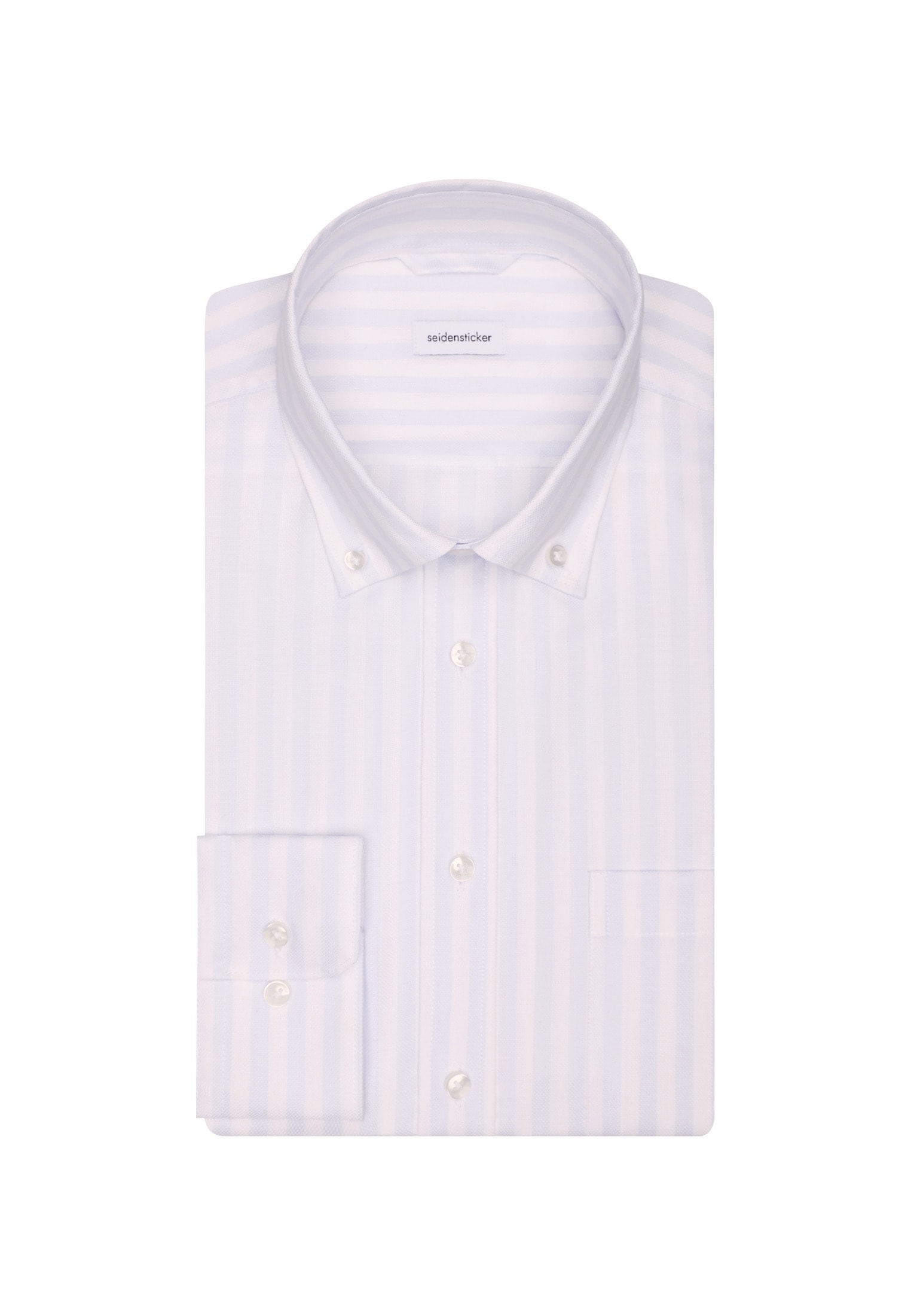 seidensticker Businesshemd »Regular«, Regular 1/1 Button-Down-Kragen Streifen
