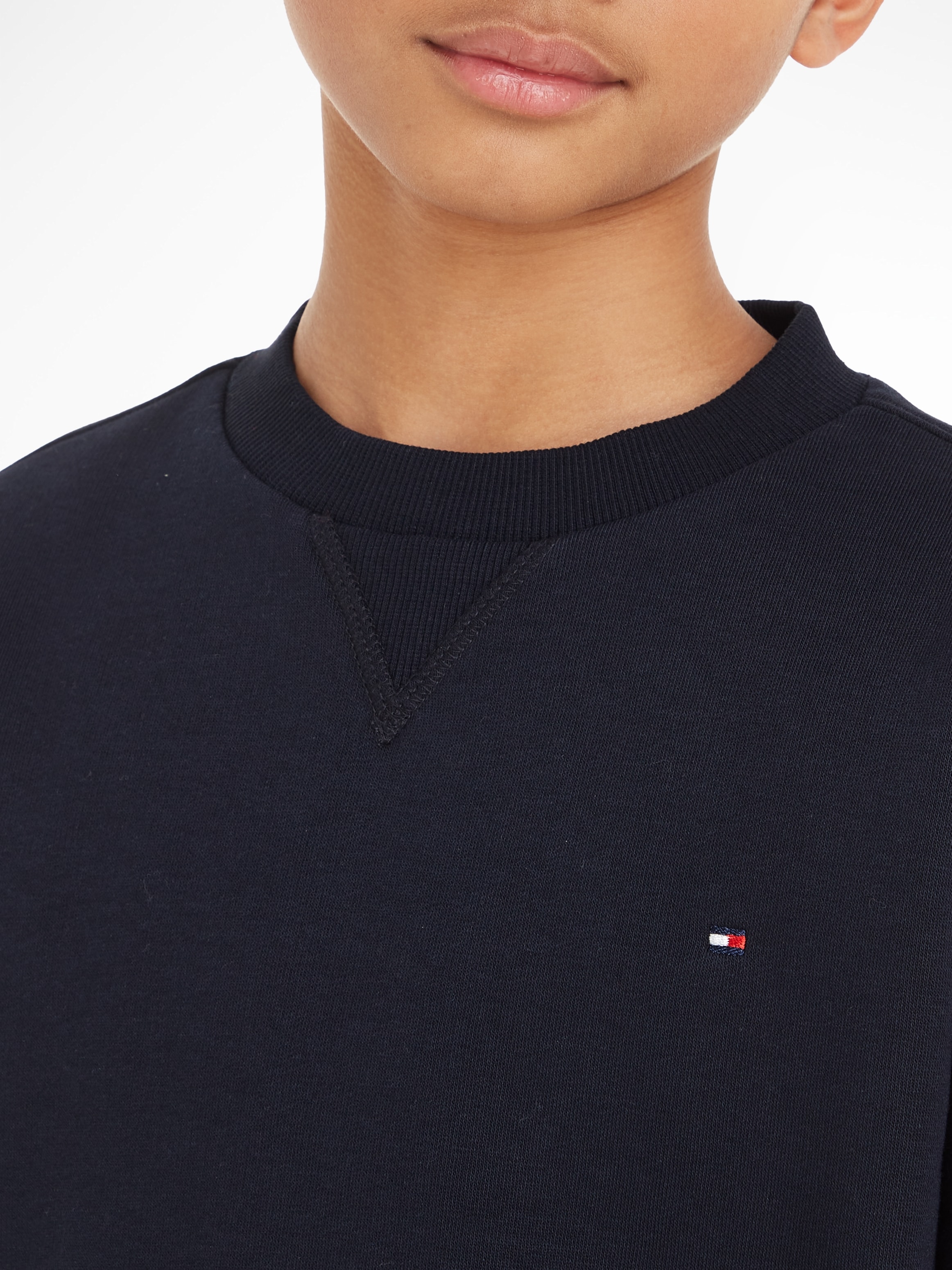 Tommy Hilfiger Sweatshirt »U TIMELESS SWEATSHIRT«, Babys bis 2 Jahre, Logostickerei, Rundhals