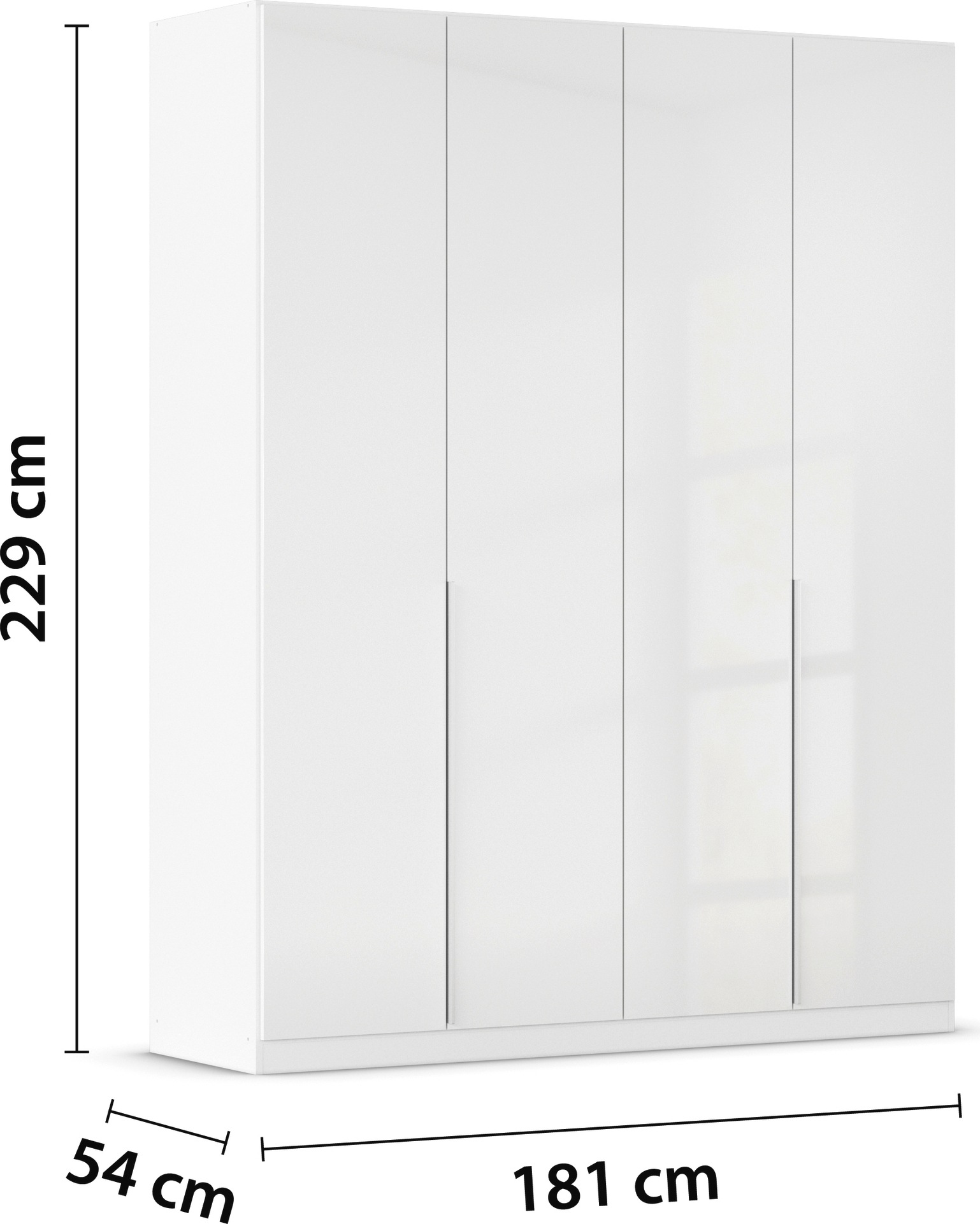 rauch Drehtürenschrank »Kleiderschrank Schrank Garderobe AGORDO TOPSELLER Schlafzimmer«, (in zwei Griff-Farben mit Dekor- oder Hochglanzfront), durchdachte Innenausstattung, in 6 Breiten und 2 Höhen MADE IN GERMANY