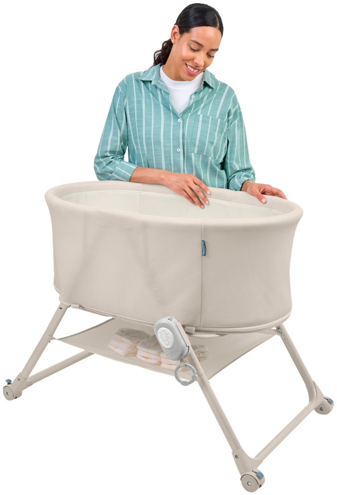 ingenuity Baby-Reisebett »Snooze & Stow™ Easy-Folding Bassinet, beige« faltbar