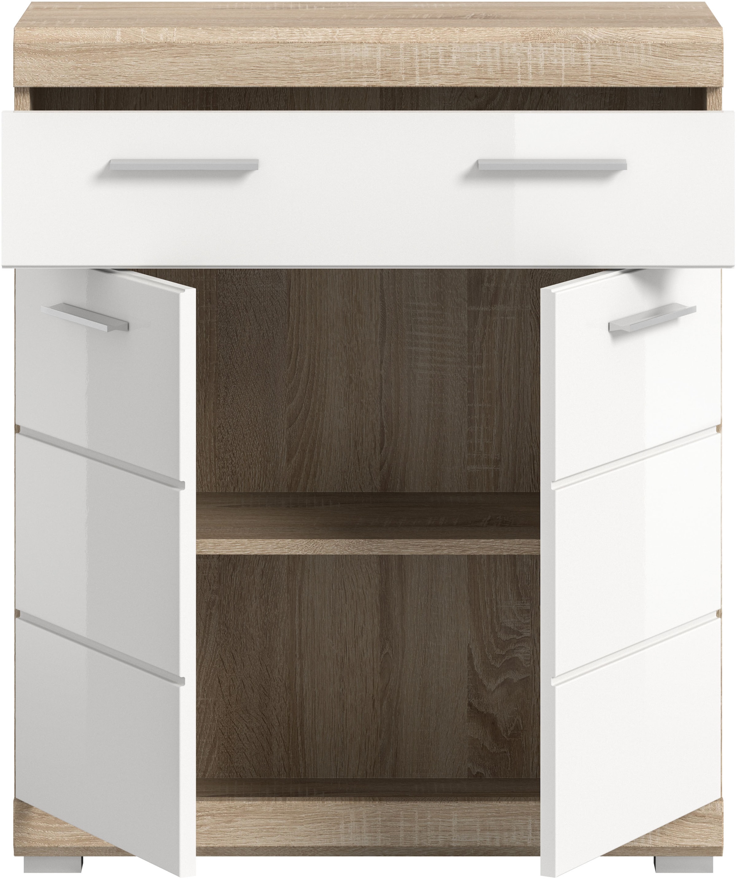 INOSIGN Unterschrank »Siena, Breite 74cm, 2 Tür, 1 Schubkasten, 2 Fächer, MDF-Front«, in verschiedenen Farben erhältlich, Badmöbel, Badschrank, Kommode, Bad