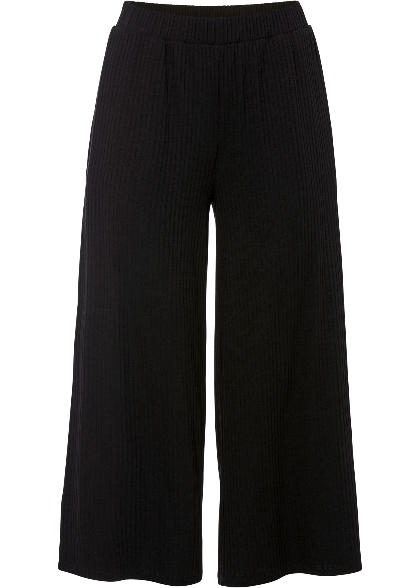 bonprix Jerseyhose »Jersey-Hose aus Rippe mit Bequembund«  aus Viskose, Polyester und Elasthan, lockere Passform, lässiger Stil