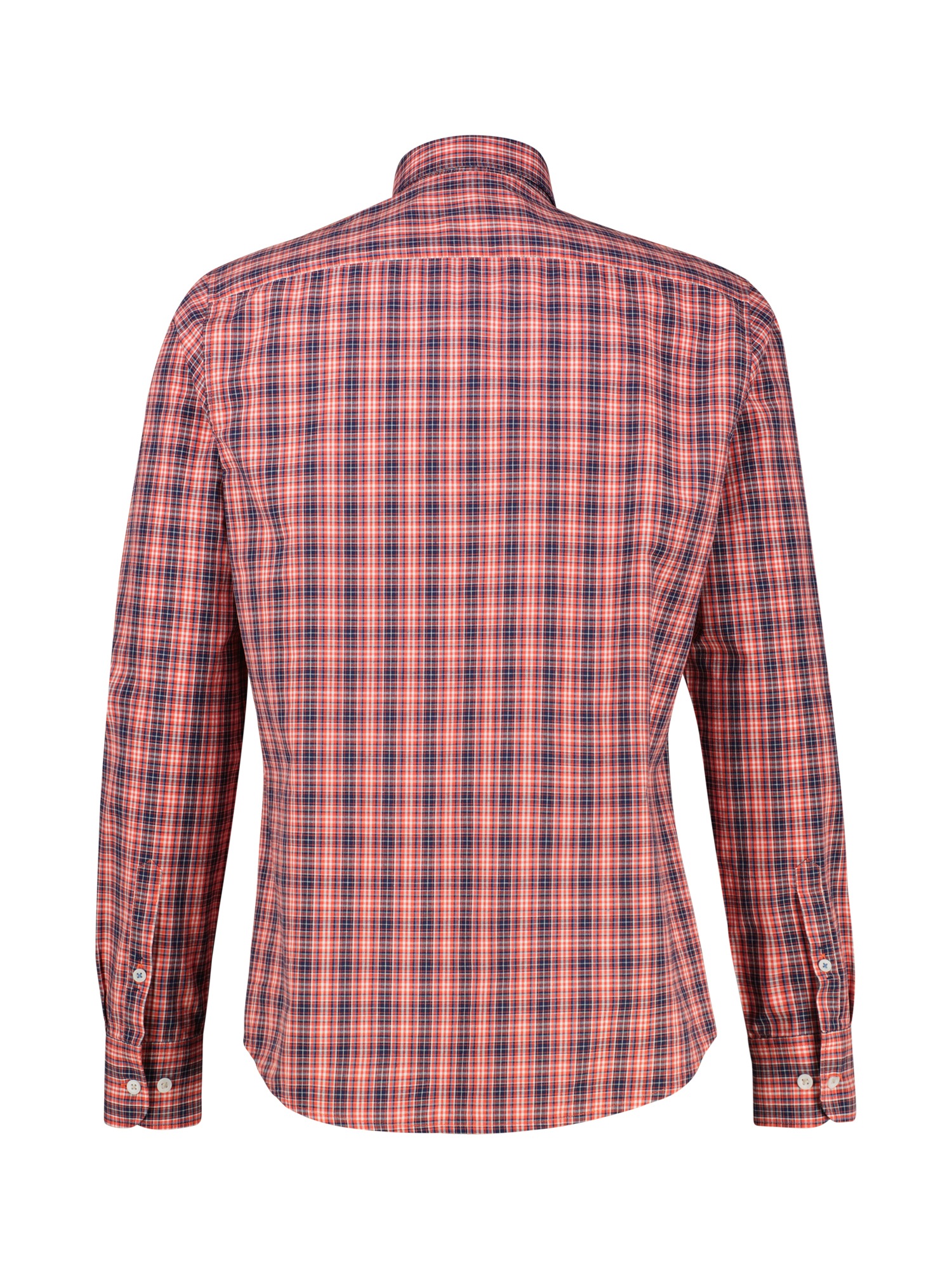 LERROS Langarmhemd »Karohemd mit Button-Down-Kragen«