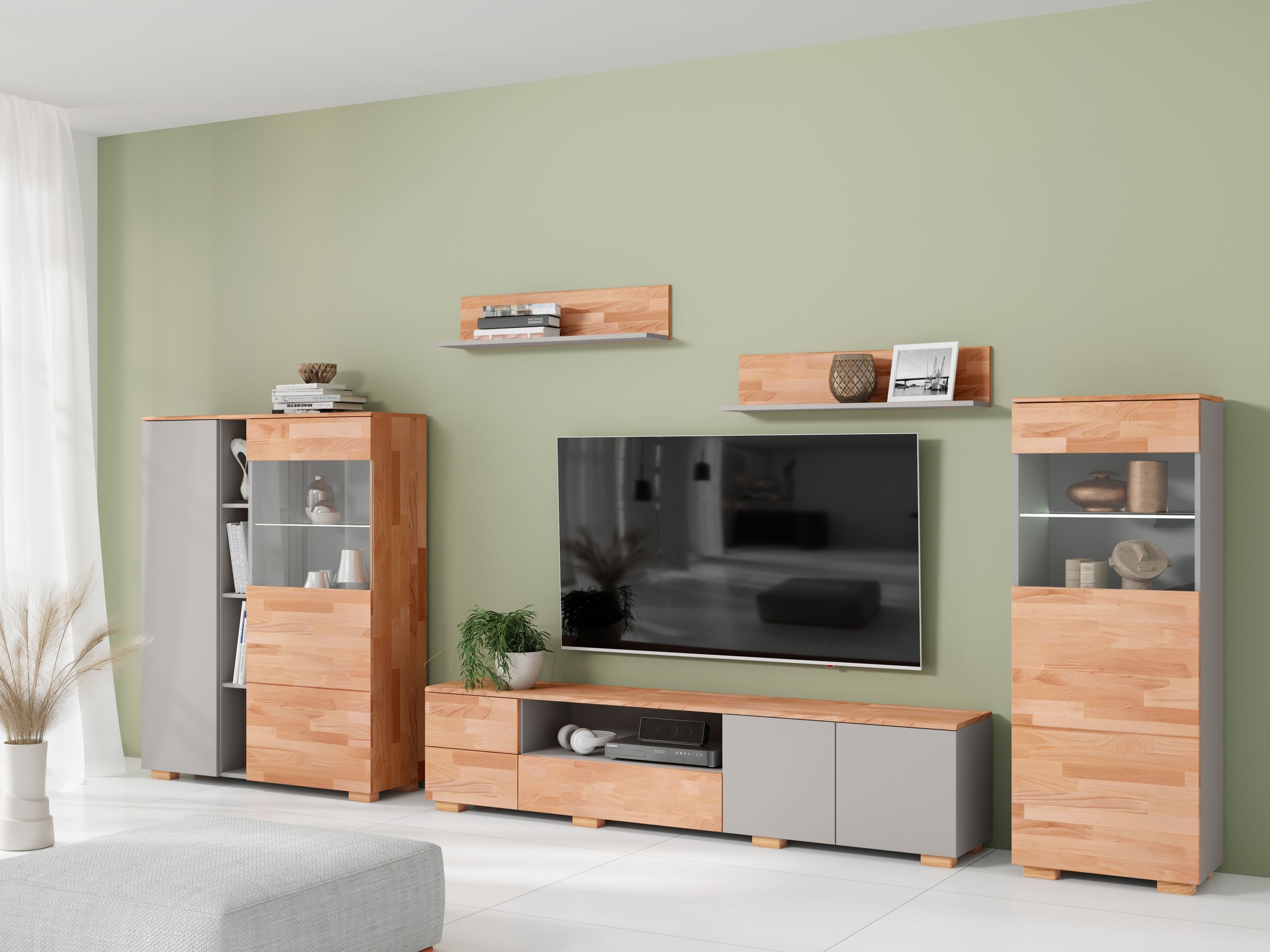 Home affaire Wohnwand, (5 St.), schöne moderne Optik