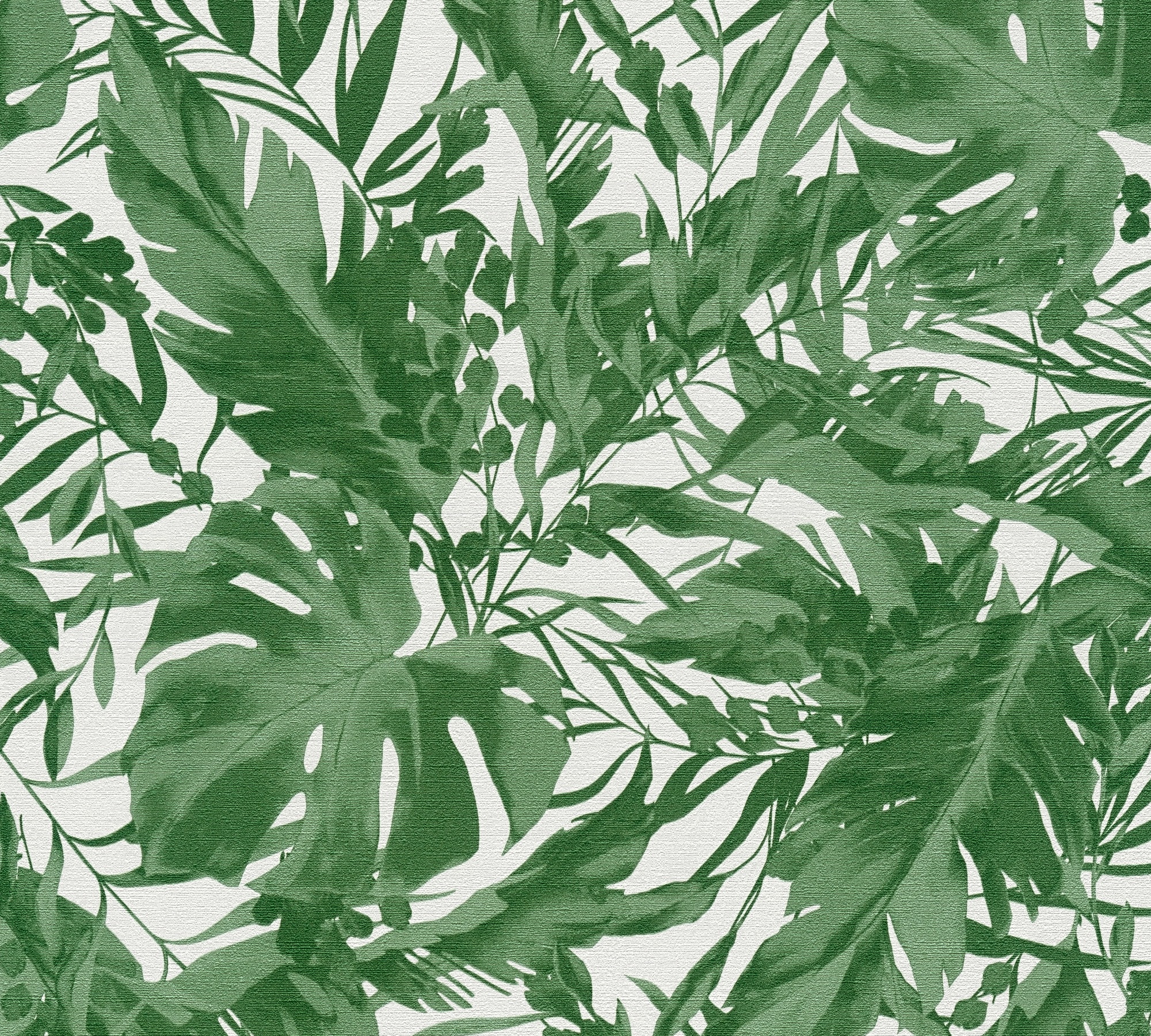 CosmoLiving by Cosmopolitan Vliestapete »Earthlines – Tropische Vliestapete« matt strukturiert Natürliche Blätter in harmonischer Eleganz