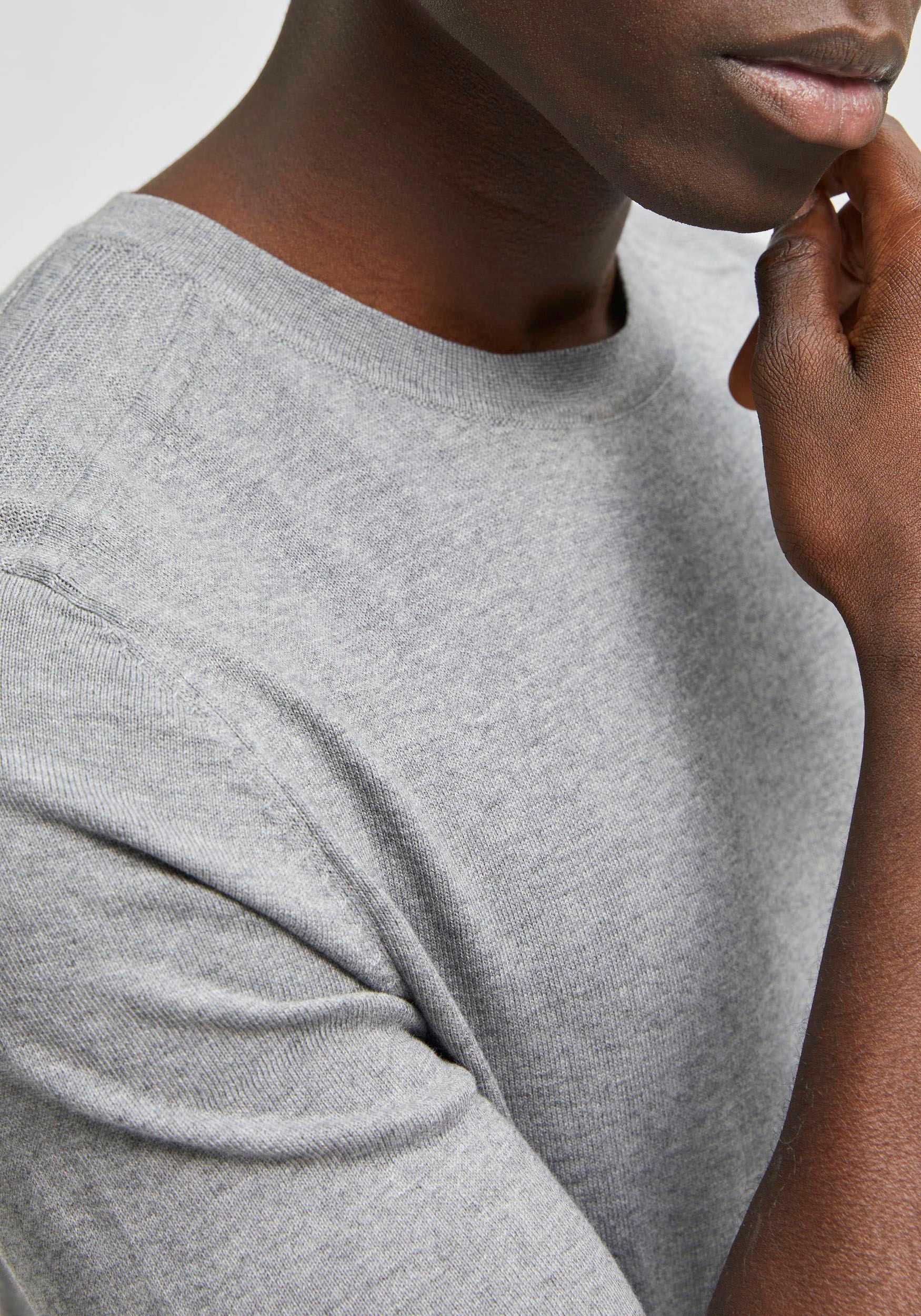 SELECTED HOMME Strickpullover »SLHBERG CREW NECK NOOS«