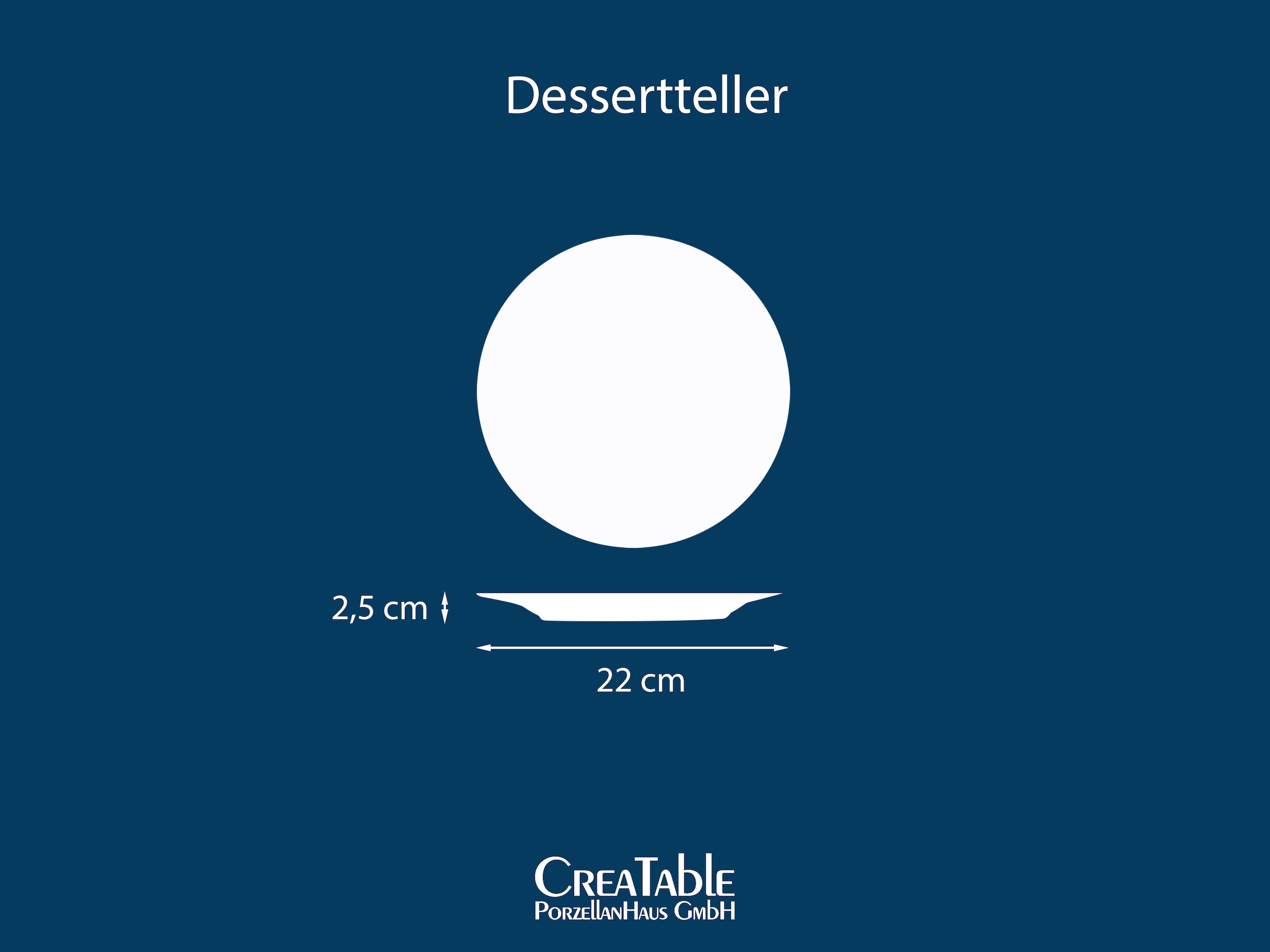 CreaTable Dessertteller »Yuki« Teller Set, reaktiver Digitaldruck, jedes Stück ein Unikat
