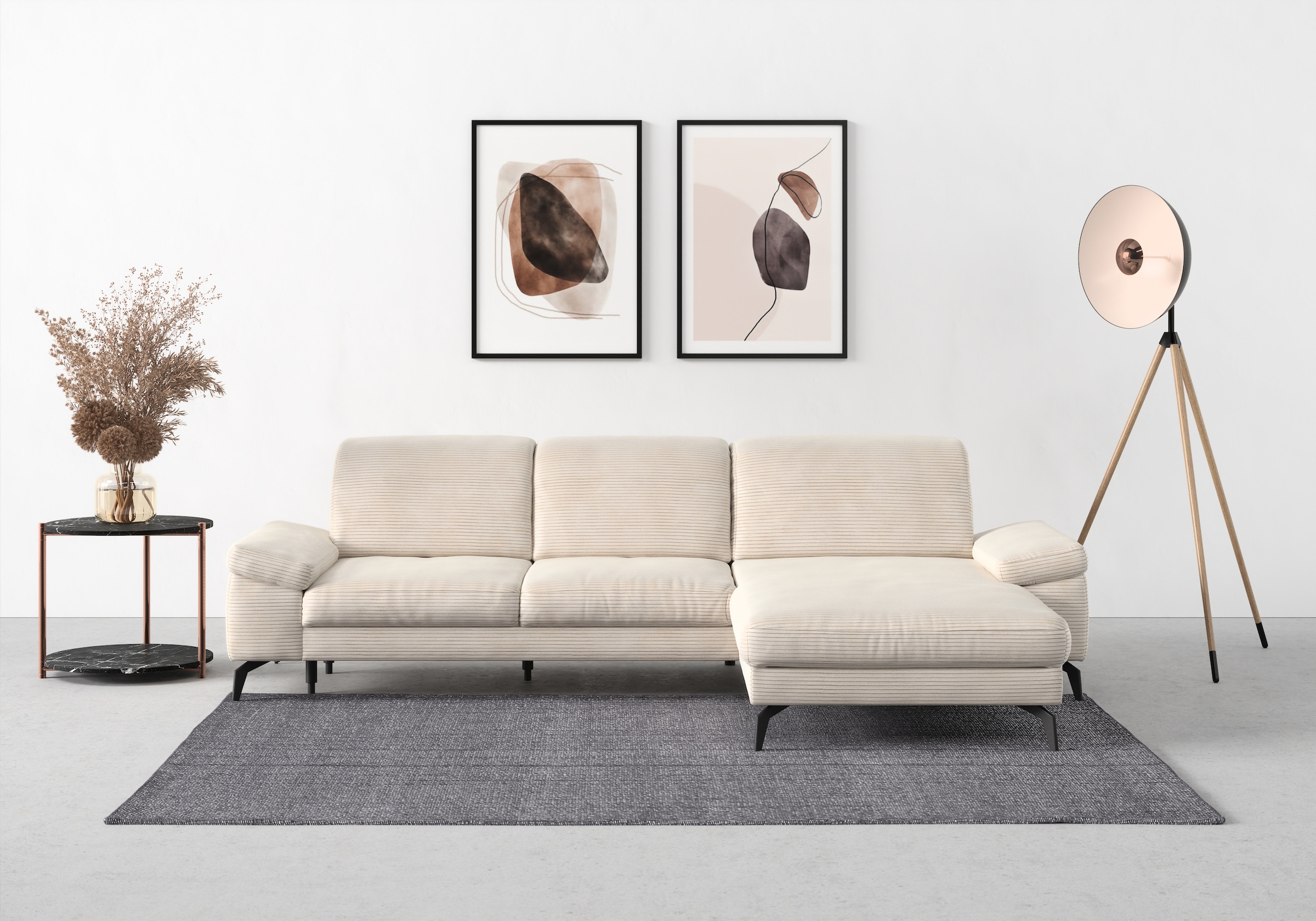 sit&more Ecksofa »Cabana L-Form«, Recamiere, wahlweise mit Sitztiefen-, Arm günstig online kaufen