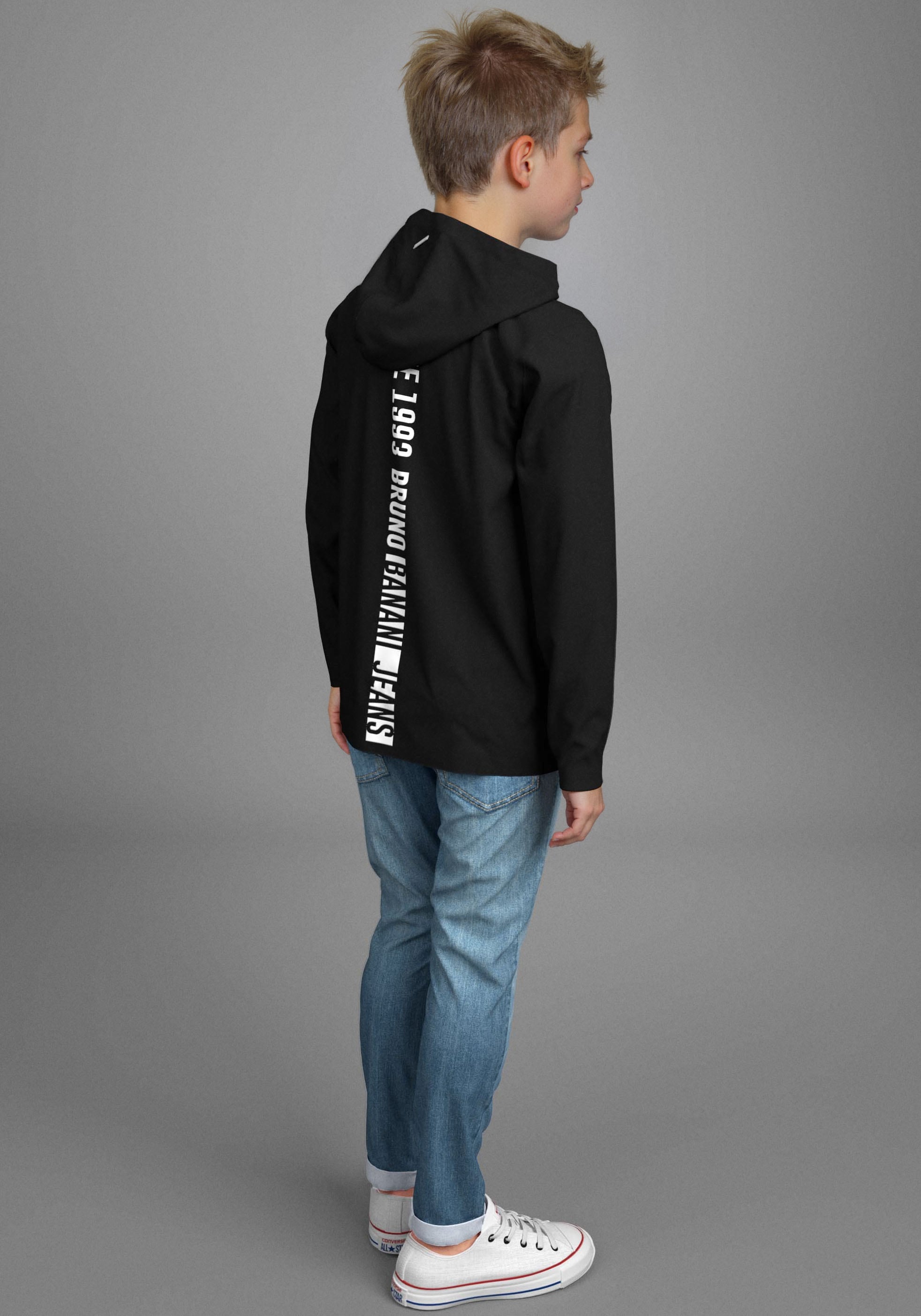 Bruno Banani Kapuzenshirt »Shirt mit RÜCKENPRINT«, NEU! BRUNO BANANI für TEENS. Cooles Logoshirt