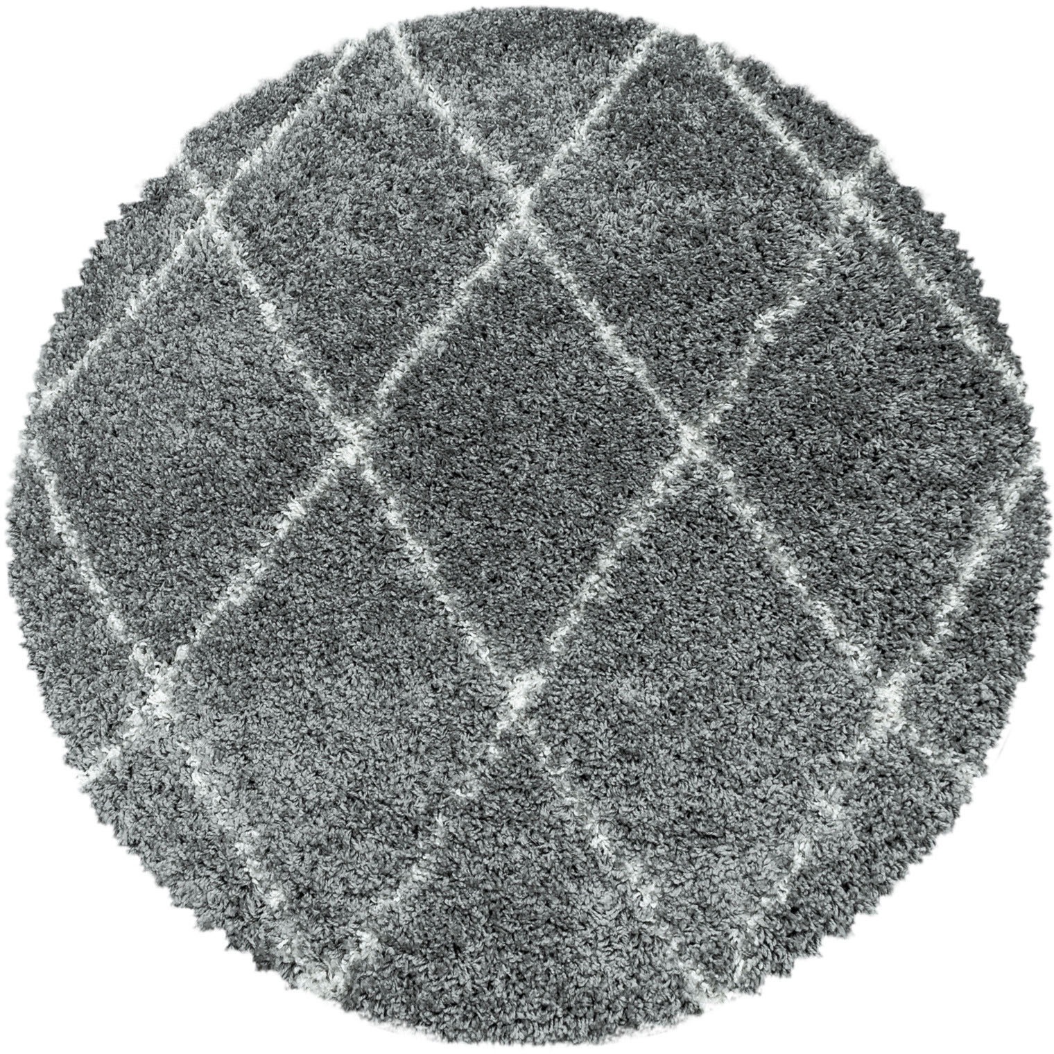 Ayyildiz Teppiche Hochflor-Teppich »ALVOR 3401«, rund, 50 mm Höhe, Shaggy, günstig online kaufen