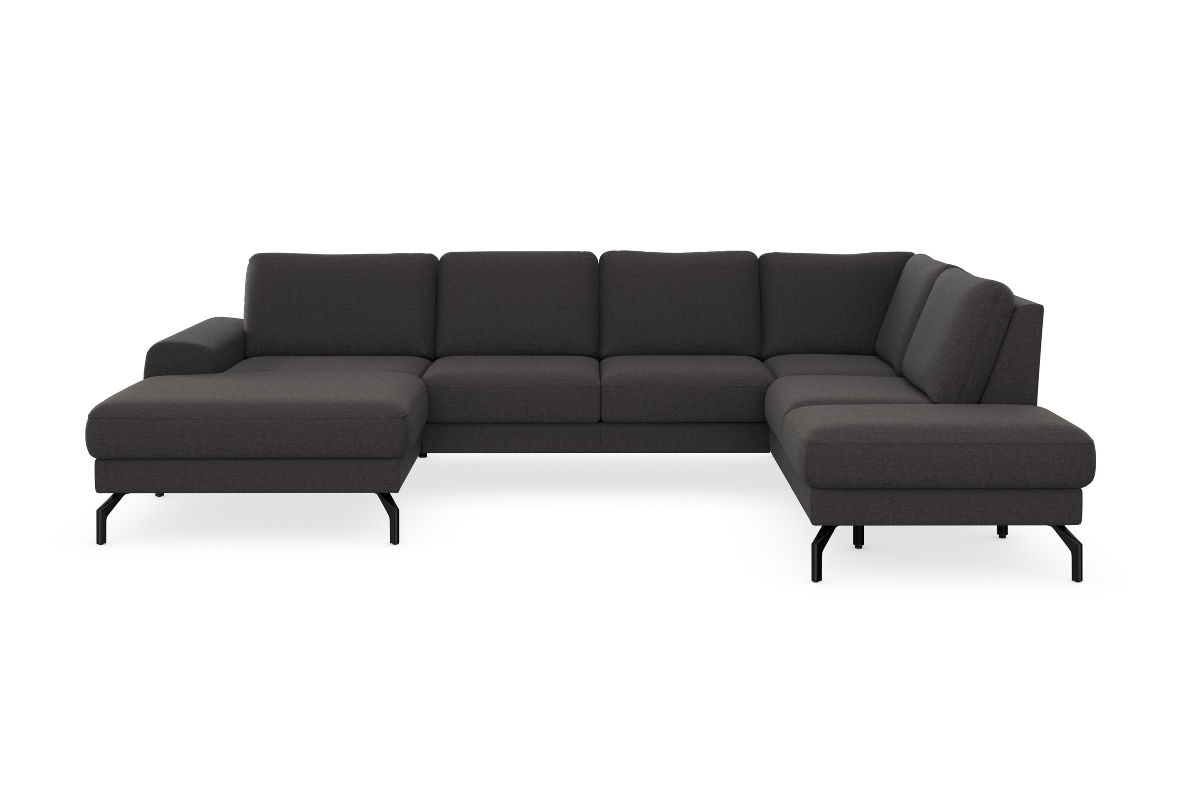 sit&more Wohnlandschaft »Cinturo U-Form«, inklusive Sitztiefenverstellung und Federkern, Sitzhöhe 48 cm