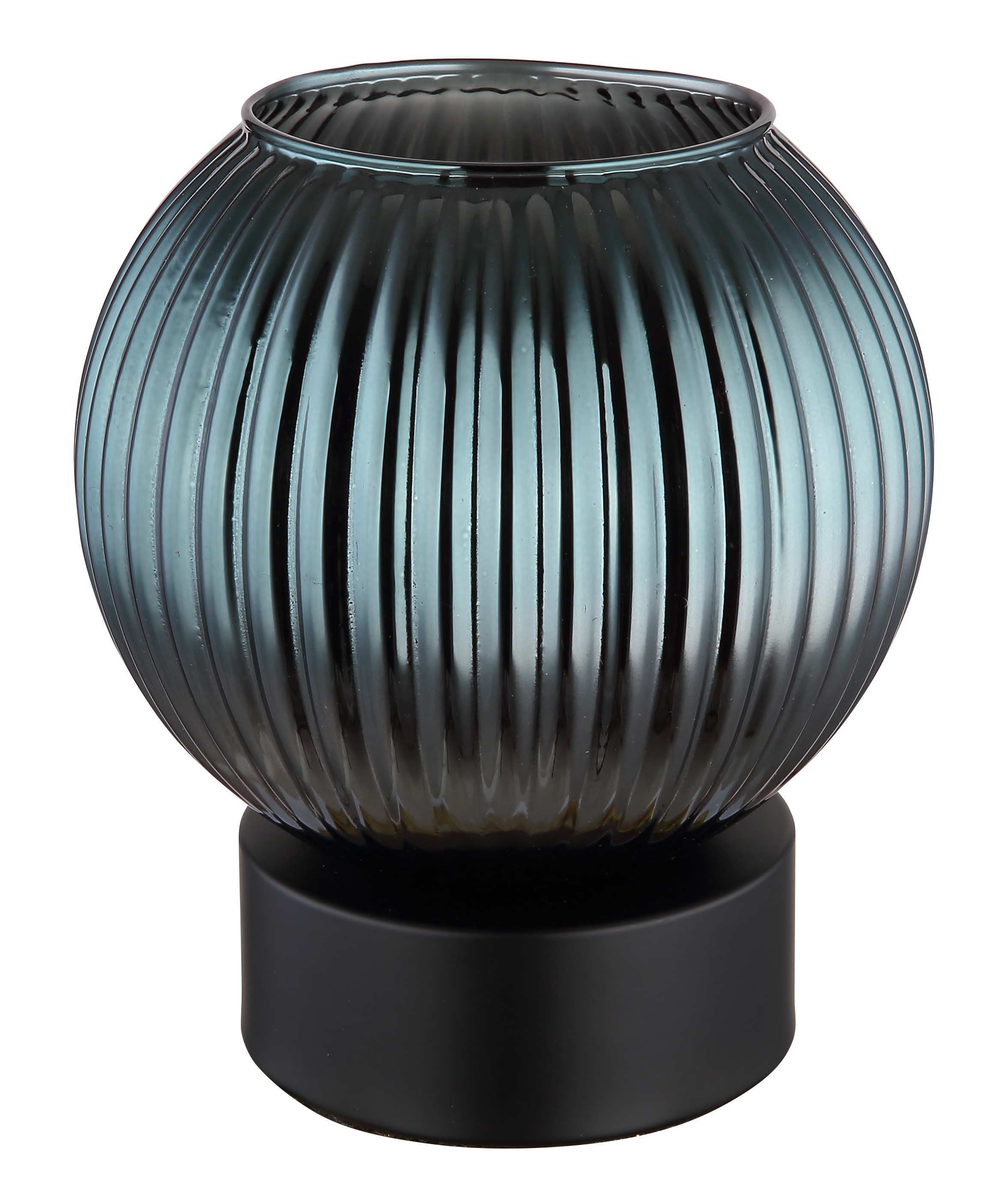 GLOBO LIGHTING Tischleuchte »ZUMBA« E27 1 Stk. Tischlampe Glaskugel petrol Schlafzimmer Flur Wohnzimmer