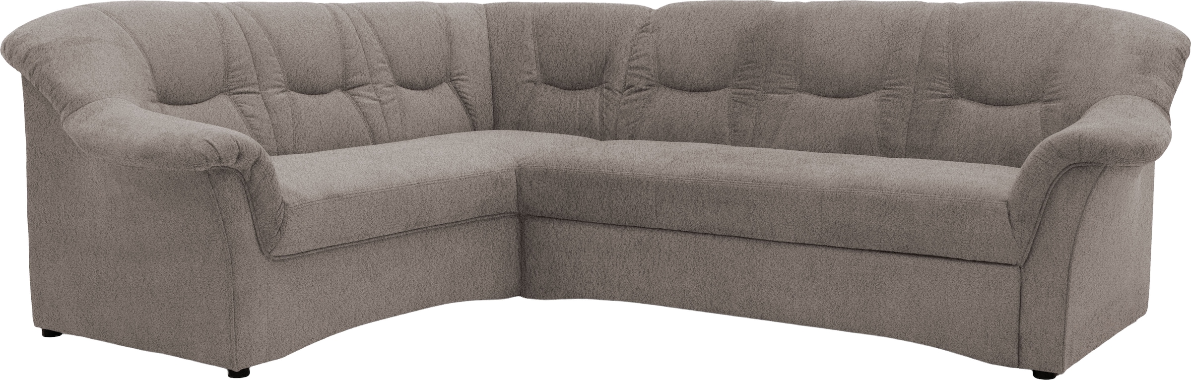 OTTO home Ecksofa »Langeland 232 x 146 cm, auch mit Schlaffunktion, mit Federkern, L-Form« mittelfester Sitzkomfort, aus pflegeleichtem, weichem Microfaser Bezug