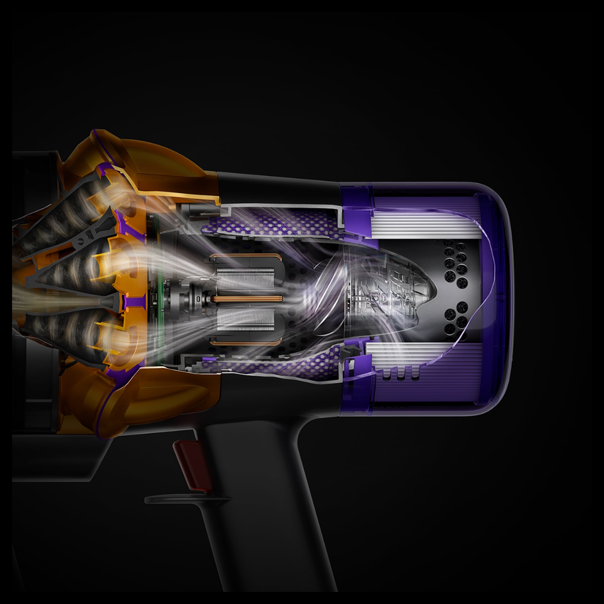DYSON Akku-Hand-und Stielstaubsauger »Dyson V15 Detect Absolute« Max. Saugkraft: Entfernt selbst tiefsitzenden Schmutz auf allen Böden.