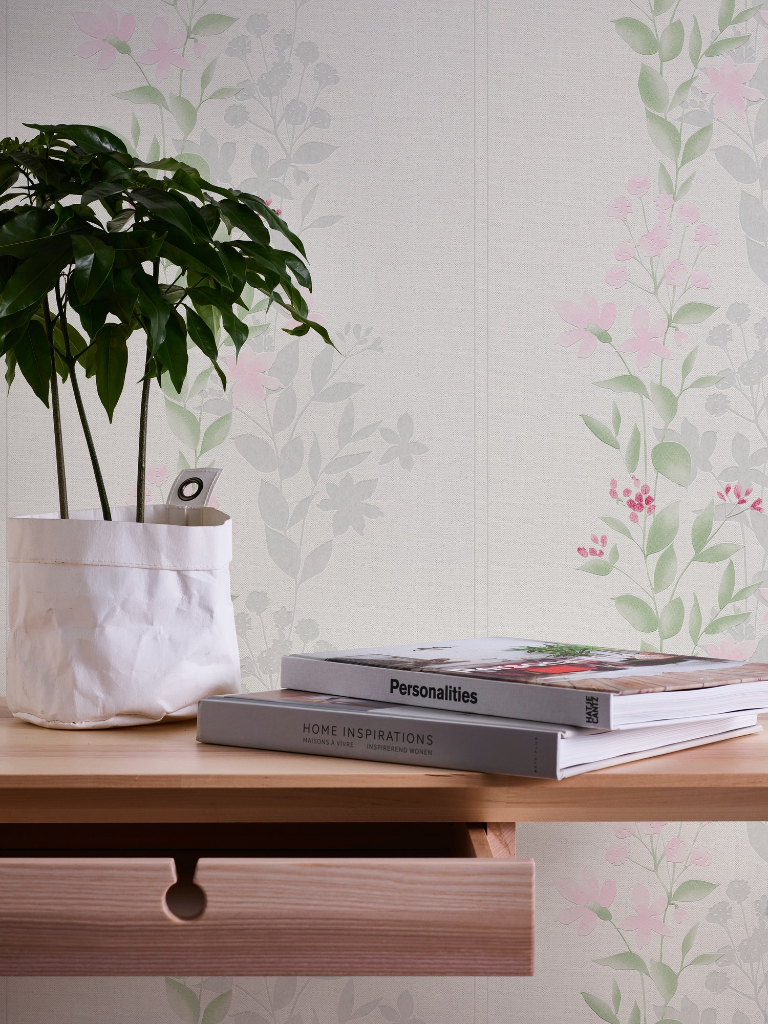 A.S. Création Vliestapete »Blooming floral« Wald | botanisch | floral strukturiert Tapete Blumen Tapeten Wohnzimmer Schlafzimmer Küche modern Design Büro