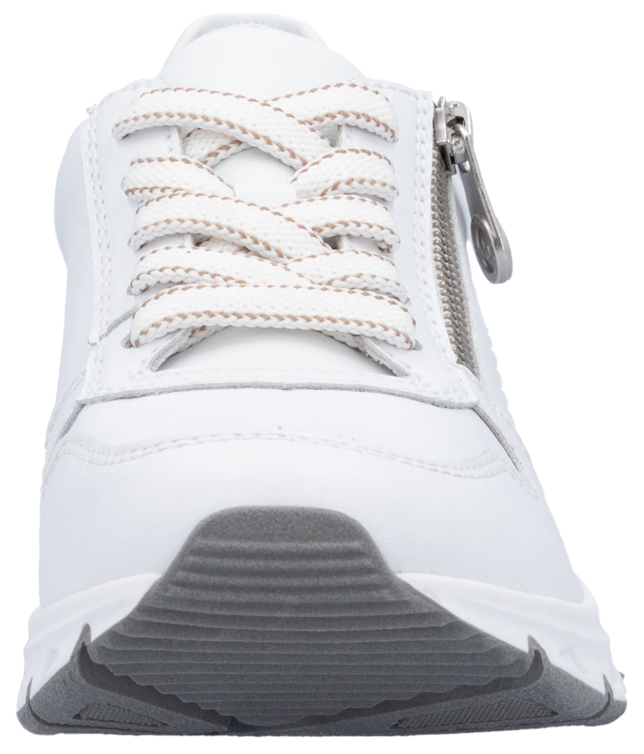Rieker Sneaker  mit seitlichem Reißverschluss, Freizeitschuh, Halbschuh, Schnürschuh