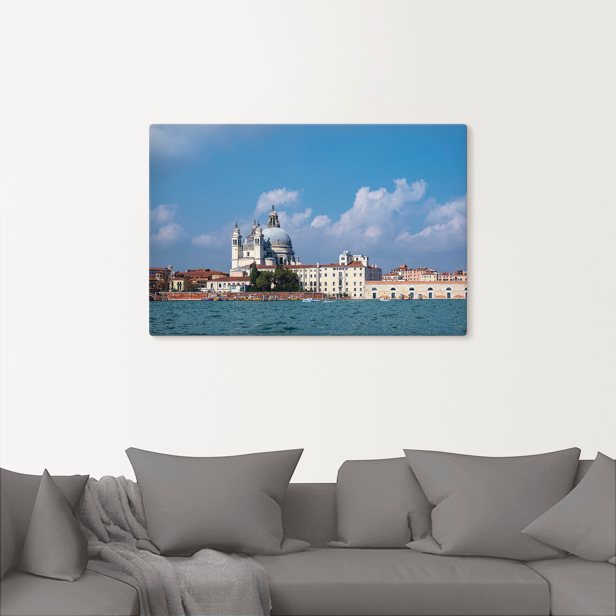 Artland Leinwandbild »Blick auf historische Gebäude Venedig II«, Venedig, ( günstig online kaufen