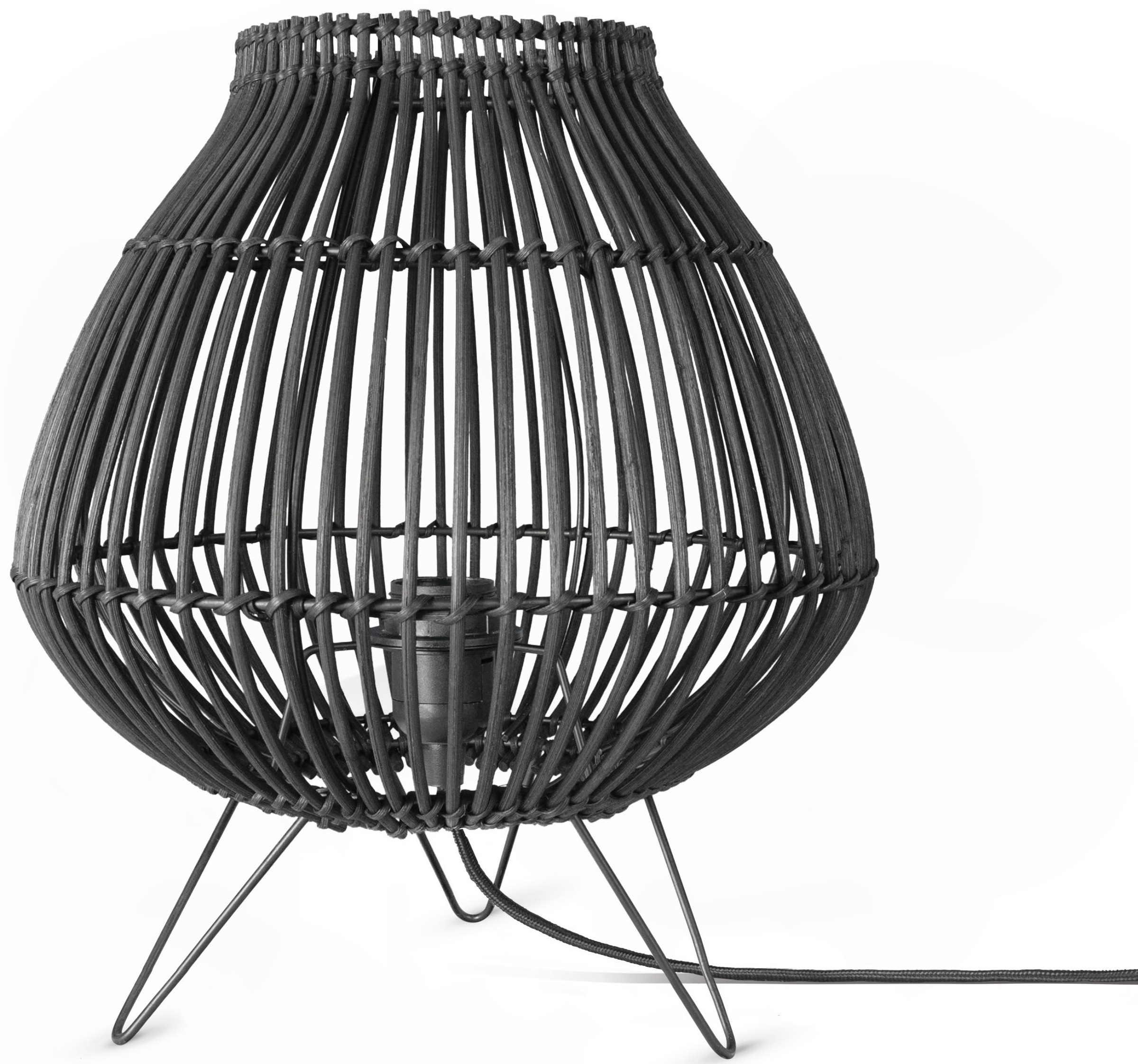 Paco Home Tischleuchte »PURI«, Leuchtmittel E27   ohne Leuchtmittel, Rattan günstig online kaufen