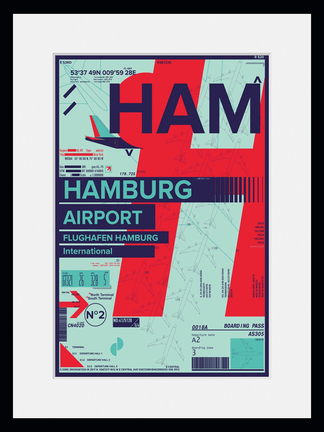 queence Bild »HAM AIRPORT«, Flugzeuge, (1 St.) günstig online kaufen