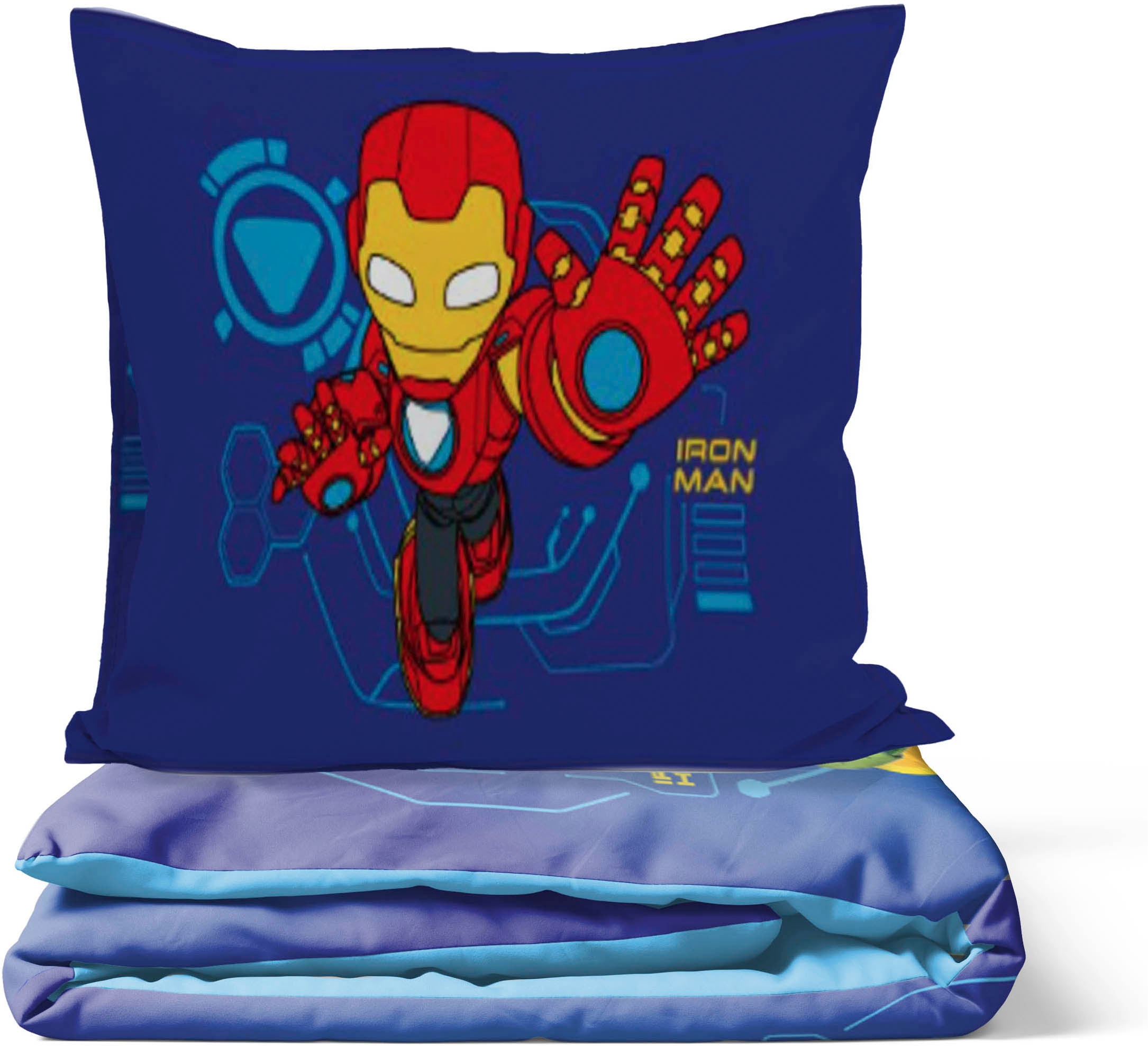 MARVEL Kinderbettwäsche »Iron Man Armor« 2 100% Baumwolle