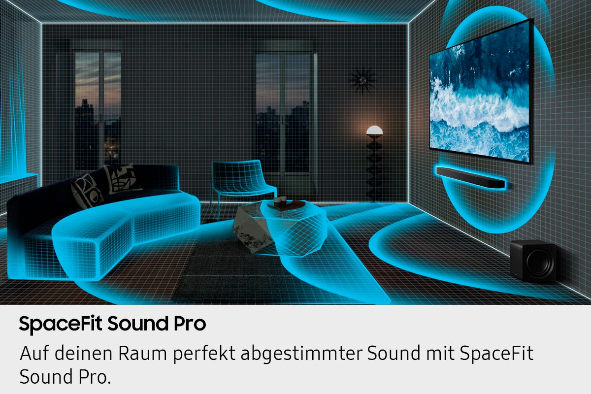 Samsung Soundbar »HW-Q810GF Q-Soundbar«, 5.1.2-Kanal Sound System, Kabellos Dolby Atmos I DTS:X, SpaceFit Sound